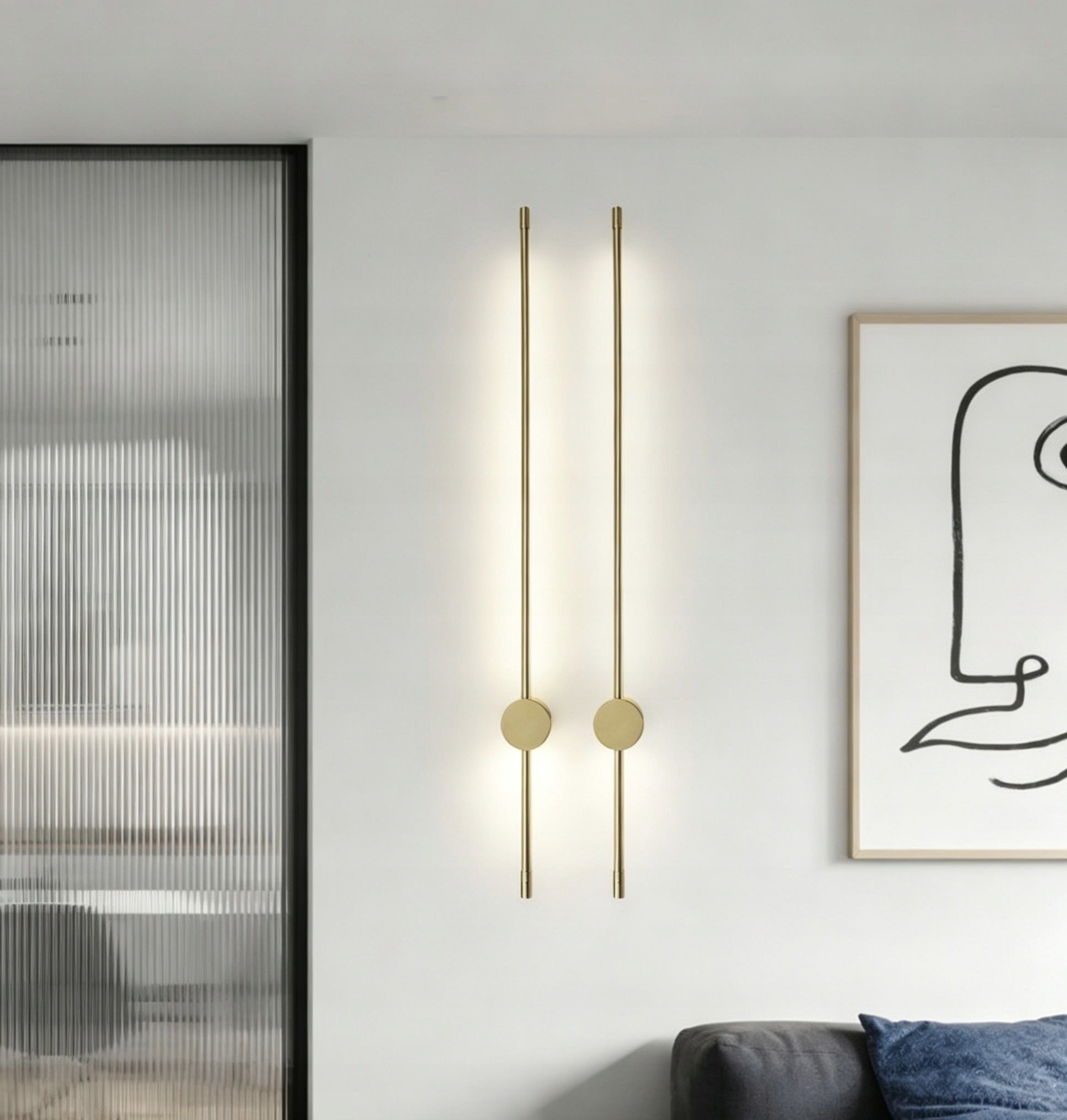 MODERN CLASSIC WALL LAMP 60 CM 4000K LINEAR LED WALL LAMP GOLD Manufacturer code HX111-60