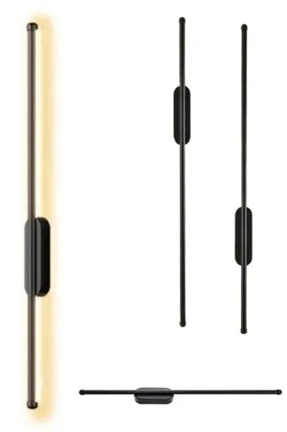 MODERN LINEAR WALL LAMP INTERIOR BLACK LONG LED WALL LAMP 60CM