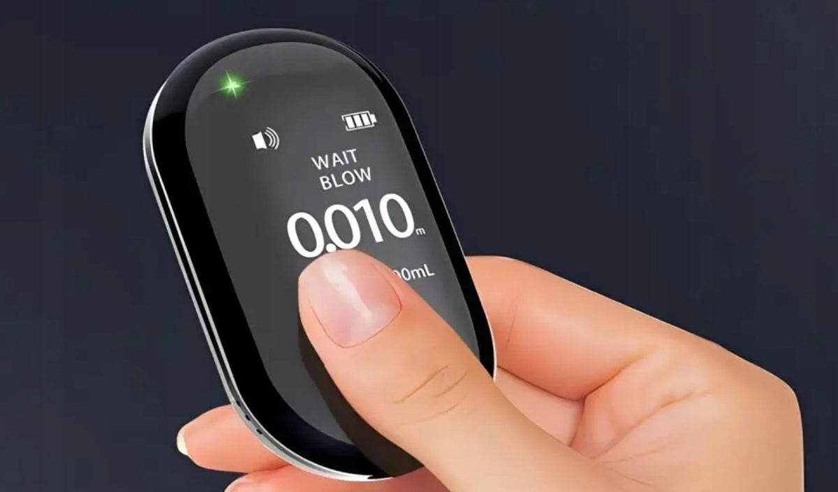 MODERN NON-CONTACT BREATHALYZER MOUTHLESS LED DIGITAL DISPLAY v4.0 Manufacturer code NOWY ALKOMAT BEZKONTAKTOWY BEZUSTNIKOWY v2