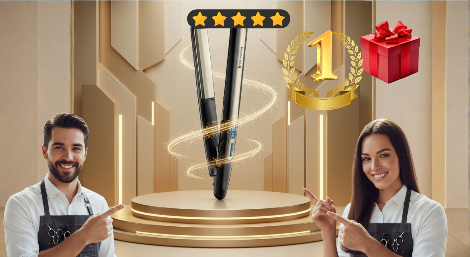 MODERN STRAIGHTENER REMINGTON FOR PROFESSIONAL CERAMIC HAIR! Packaging status original