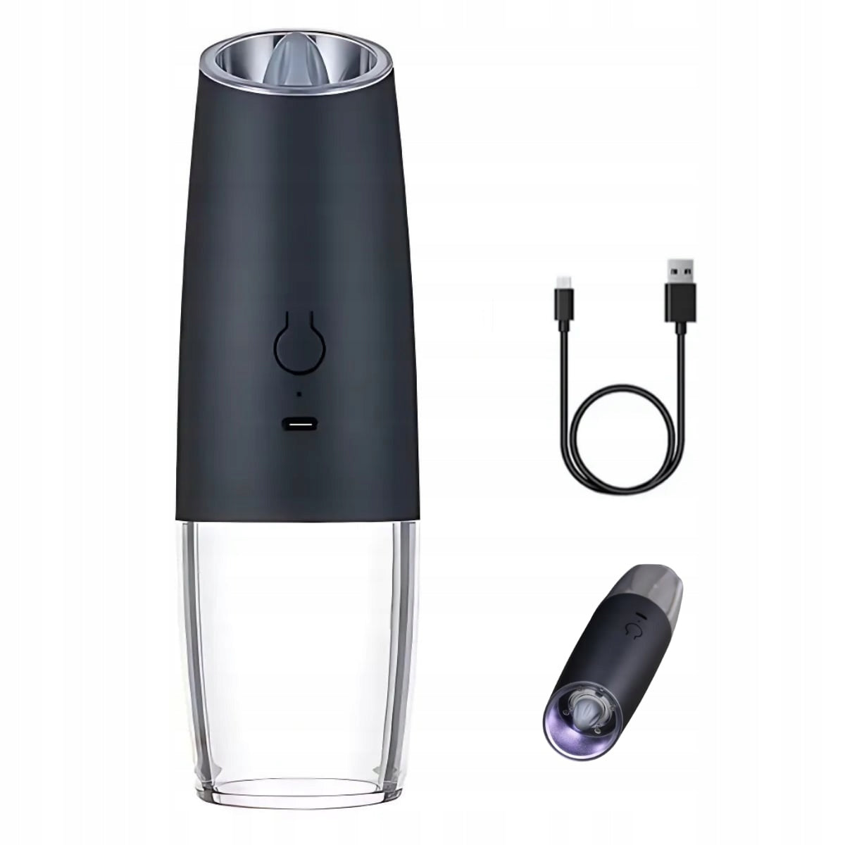 MODERN USB ELECTRIC GRINDER – GRAVITATIONAL BLACK LED BACKLIGHT