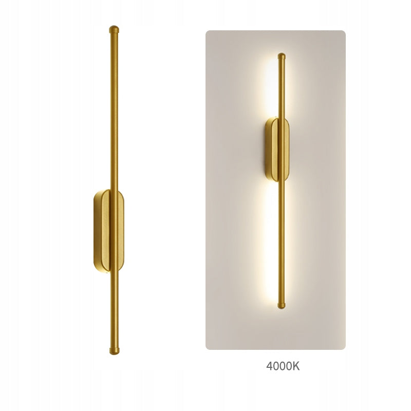MODERN WALL LAMP 60 CM 4000K LINEAR WALL SCONCE LED GOLD SLIM