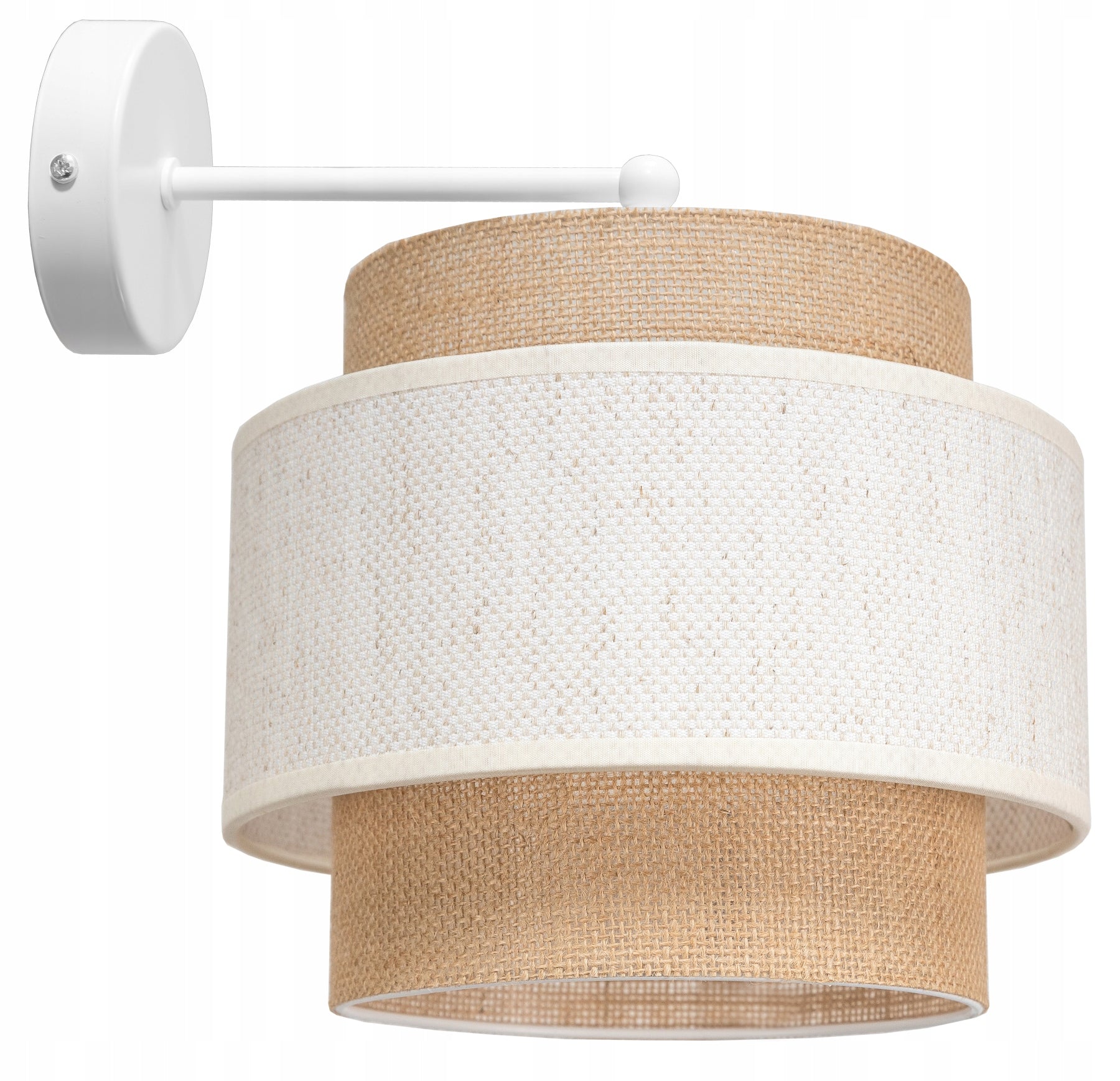 MODERN WALL LAMP, JUTE BOHO BEIGE LOFT LED LAMP