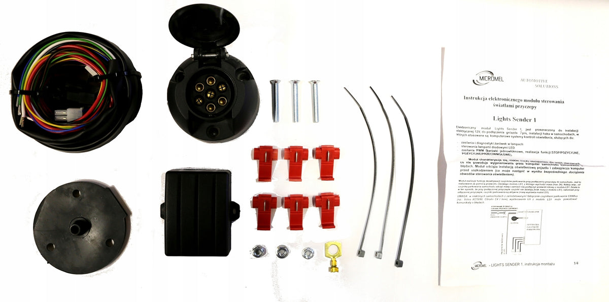 MODULE 7 pin + HOOK BEAM PARKING SENSORS PARKTRONIC Polish EAN (GTIN) 5900000607139