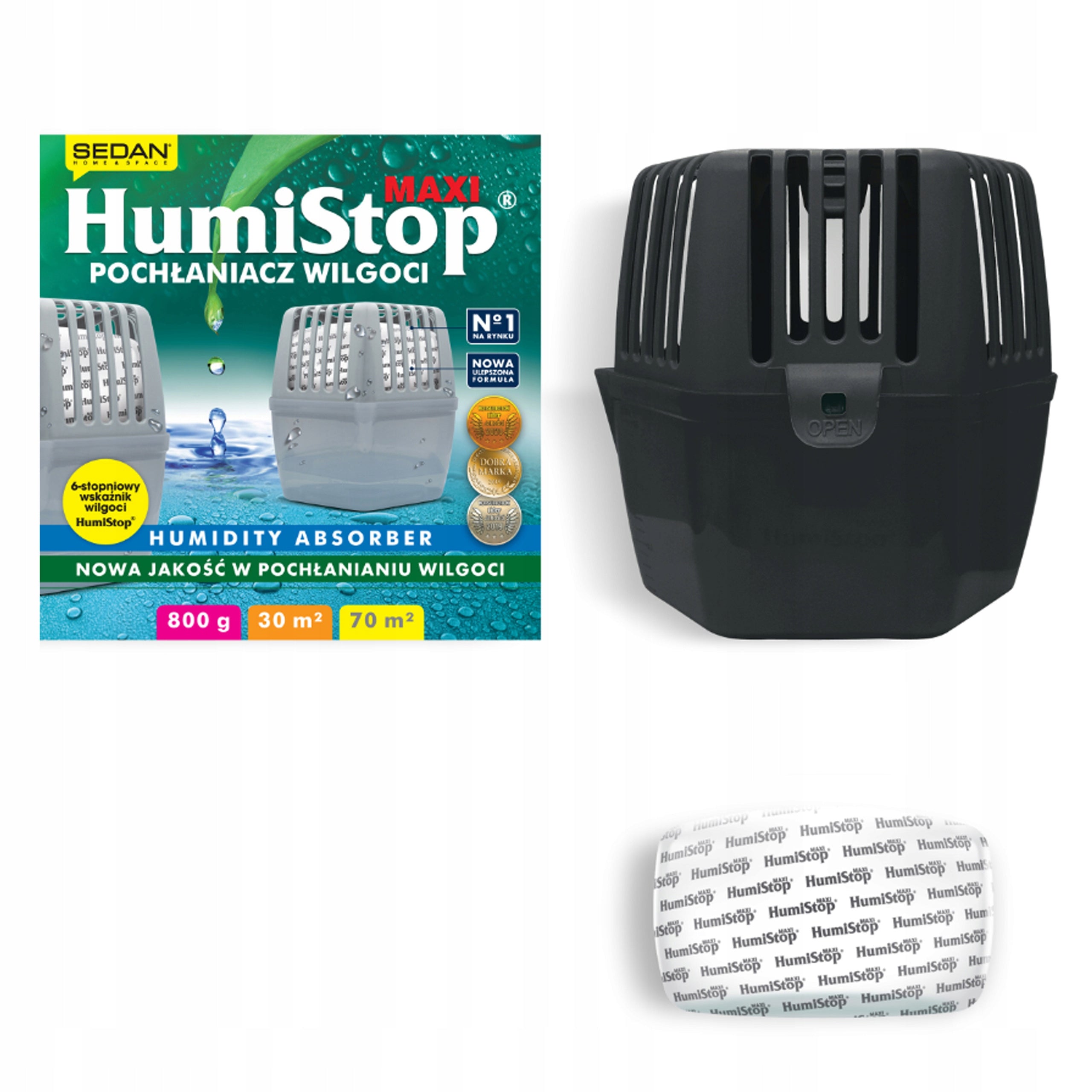MOISTURE ABSORBER HUMISTOP MAXI WITH INDICATOR! Packaging status original