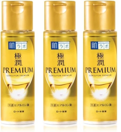 MOISTURIZING LOTION HADALABO GOKUJYUN PREMIUM HYALU SET OF 3 X 170ML Brand no brand