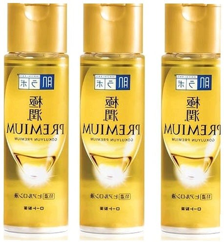 MOISTURIZING LOTION HADALABO GOKUJYUN PREMIUM HYALU SET OF 3 X 170ML