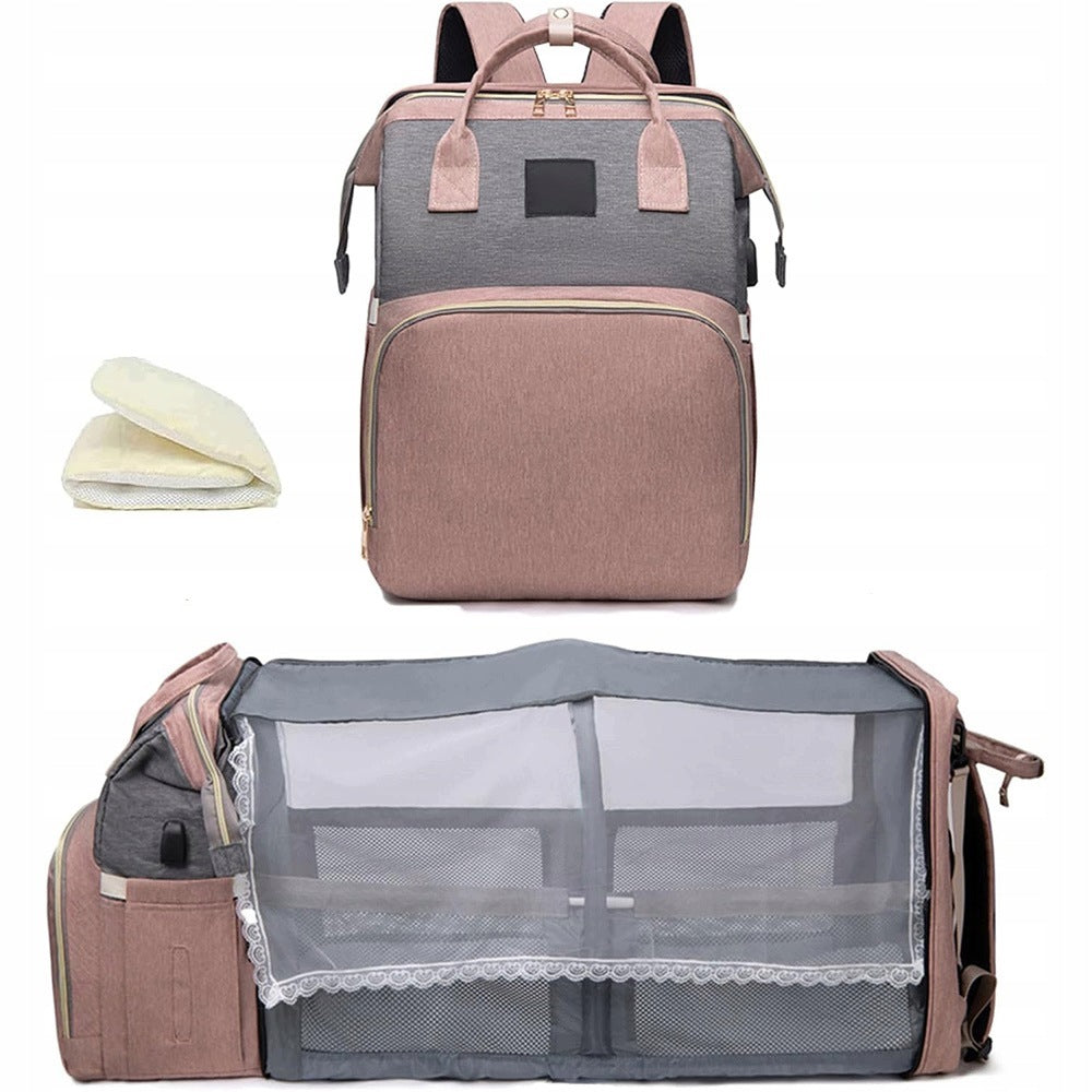 MOM BACKPACK WITH INSULATED BOTTLE POCKET WATERPROOF MATERIAL Brand no brand
