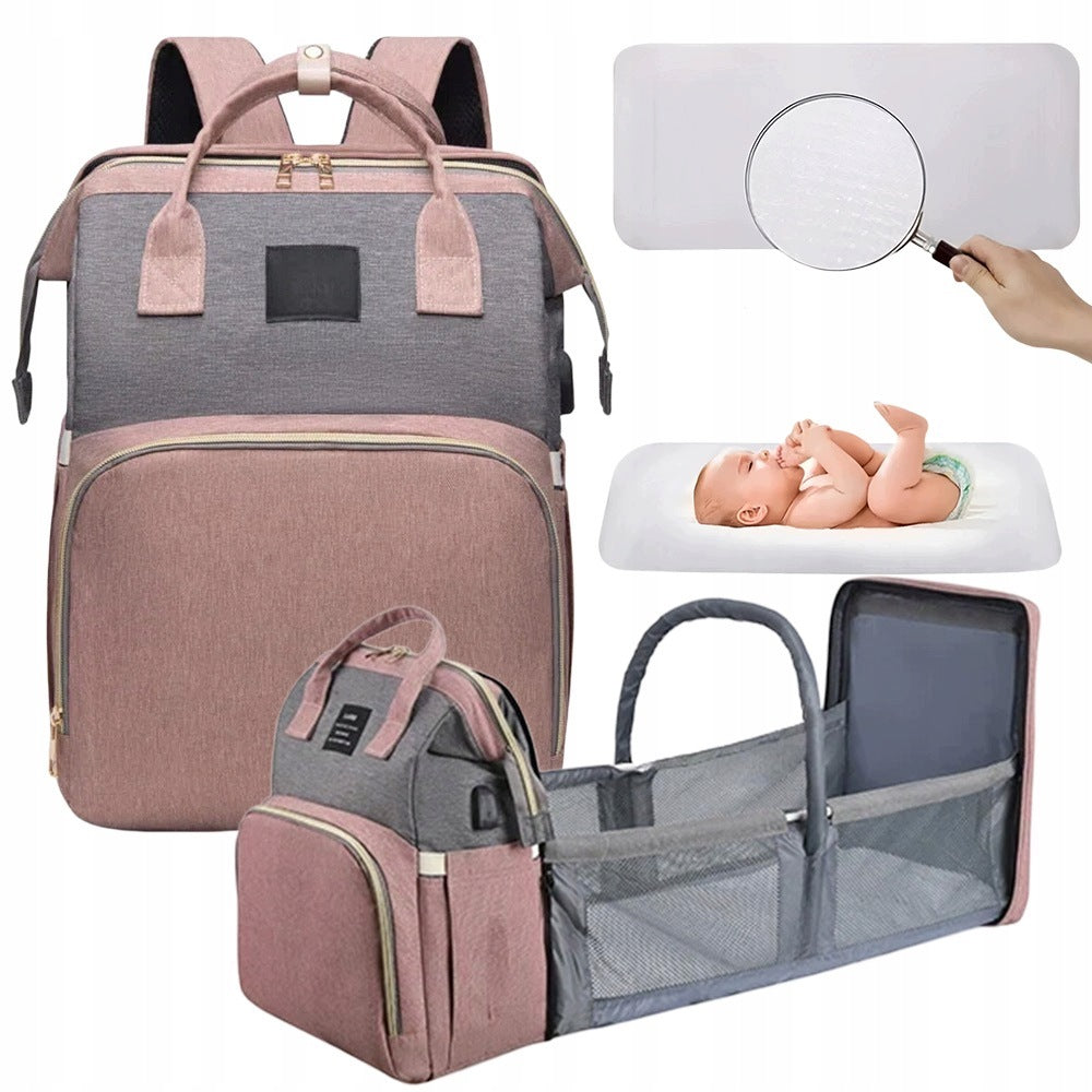 MOM BACKPACK WITH INSULATED BOTTLE POCKET WATERPROOF MATERIAL Packaging status original