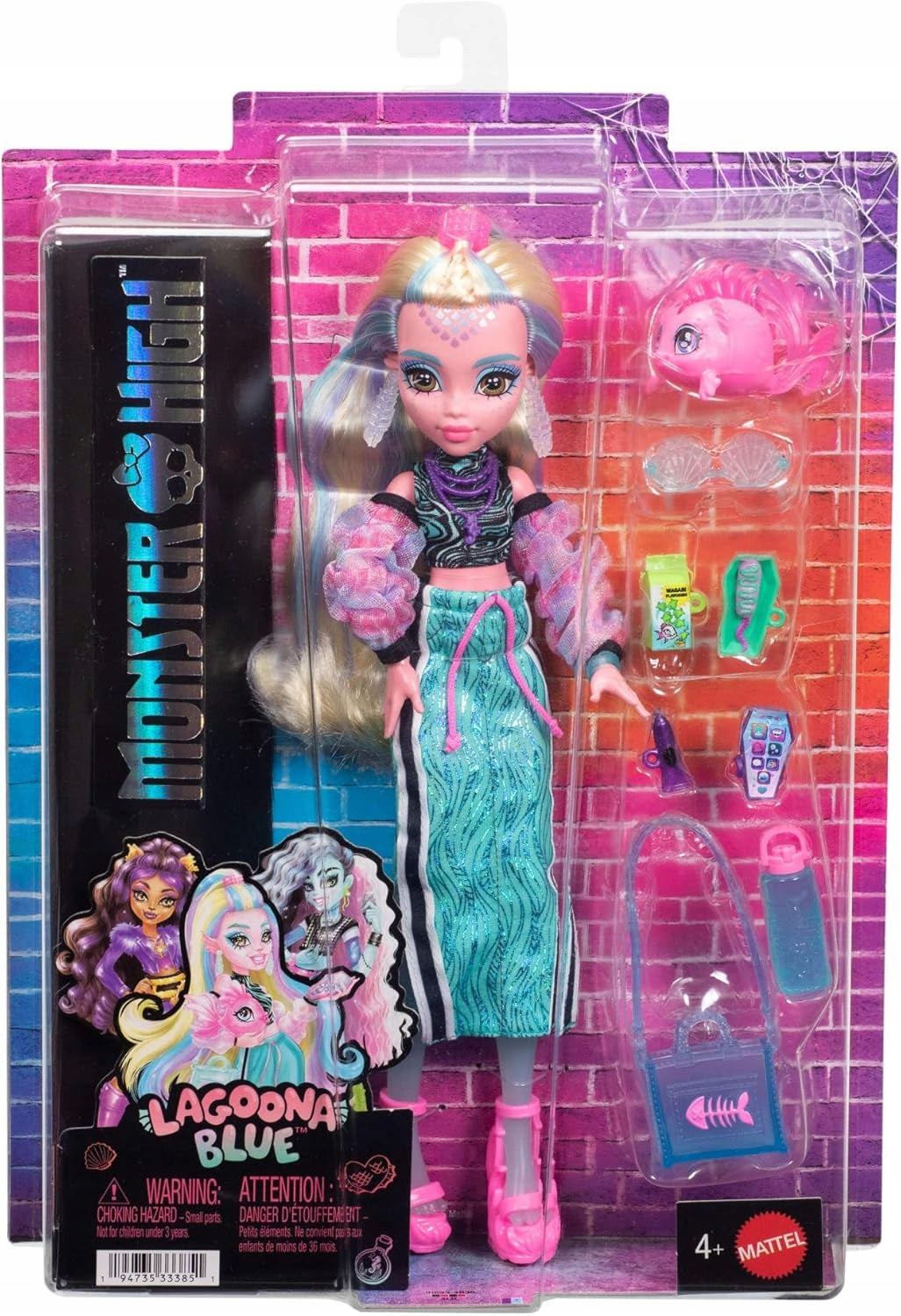 MONSTER HIGH LAGOONA BLUE Base doll JHK33