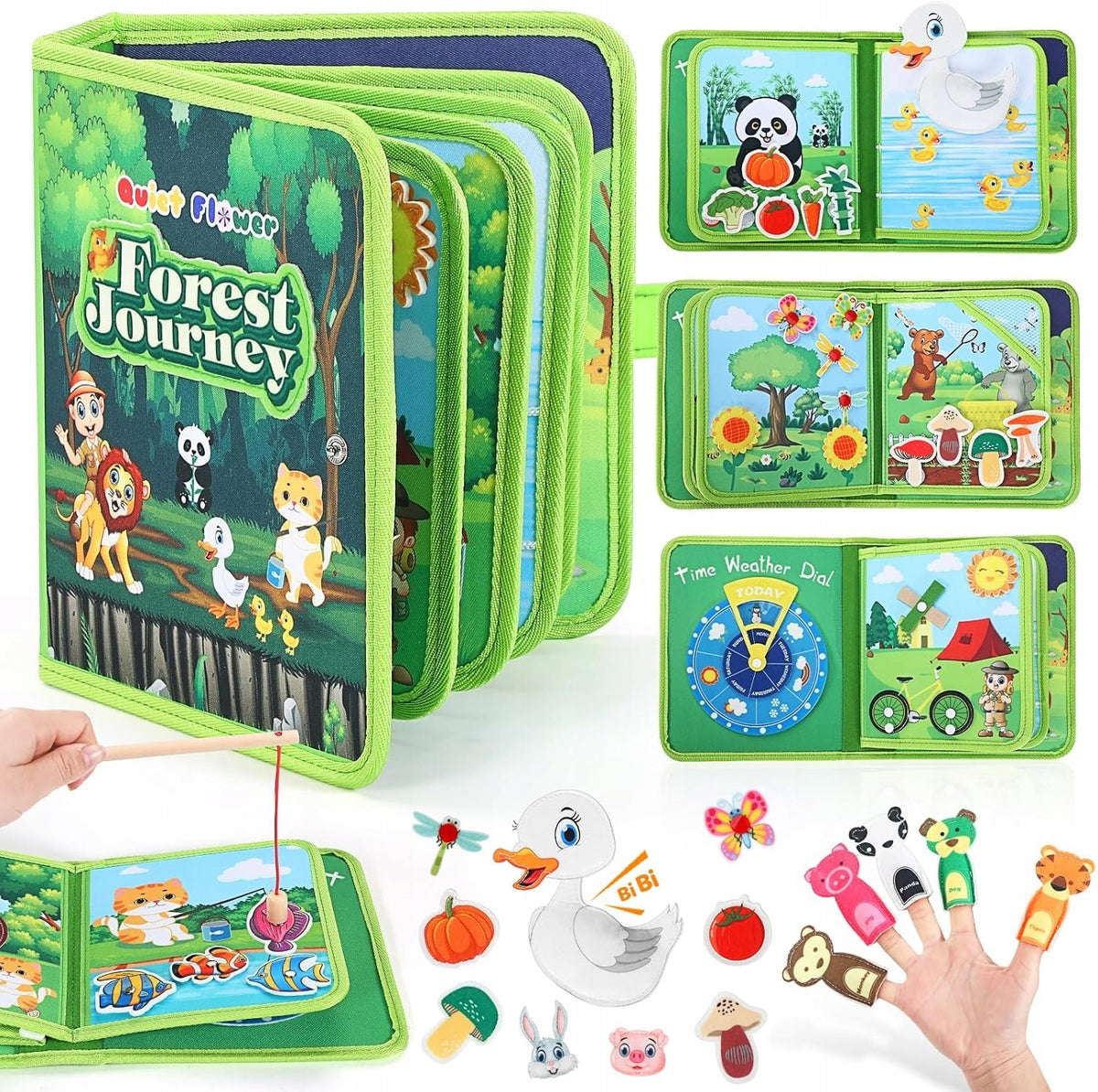MONTESSORI 3D SENSORY BOOK FOR CHILDREN EDUCATIONAL FELT
