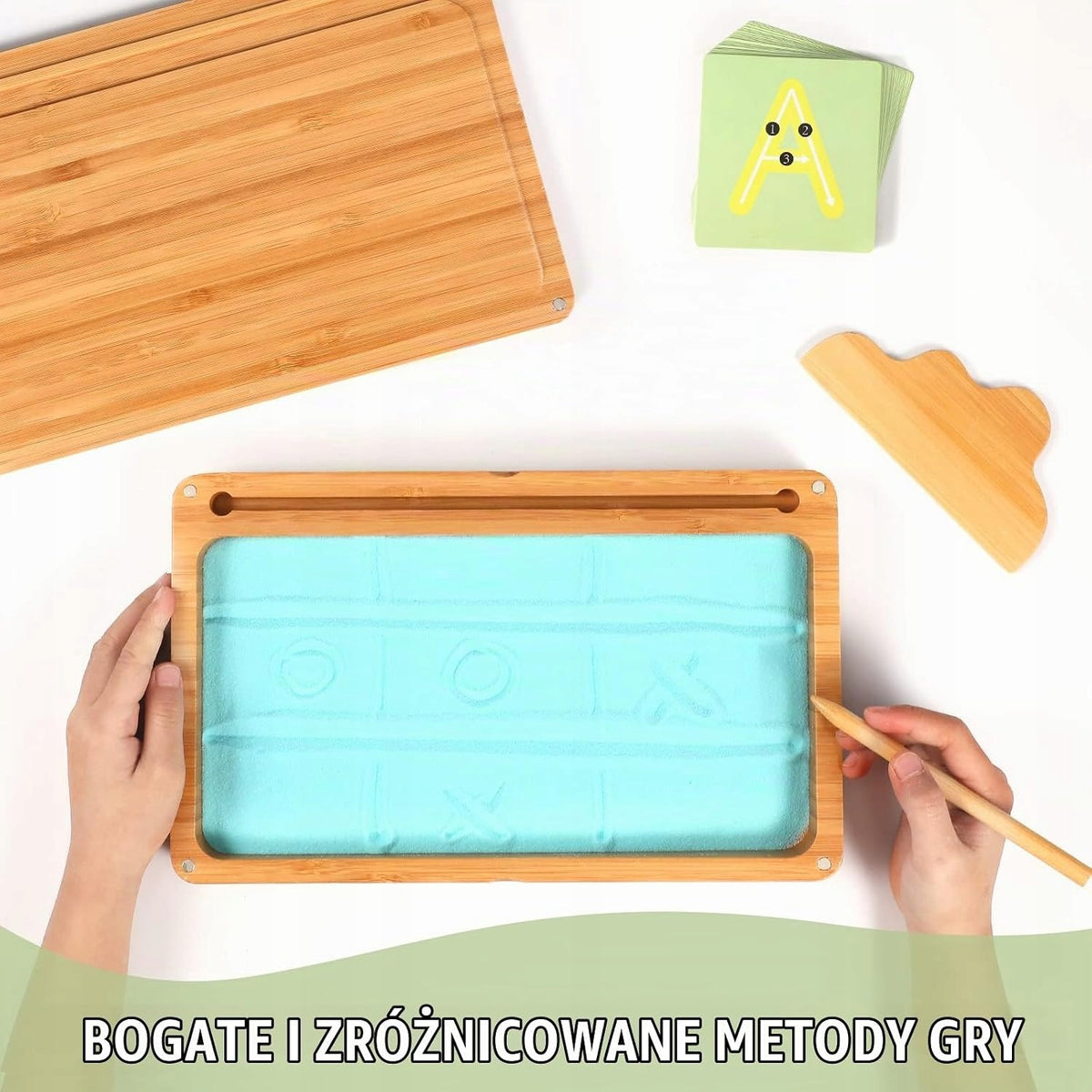 MONTESSORI TOY SAND DRAWING TABLE FOR CHILDREN PERFECT GIFT Manufacturer code MONTESSORI ZABAWKA DREWNIANA STOLIK