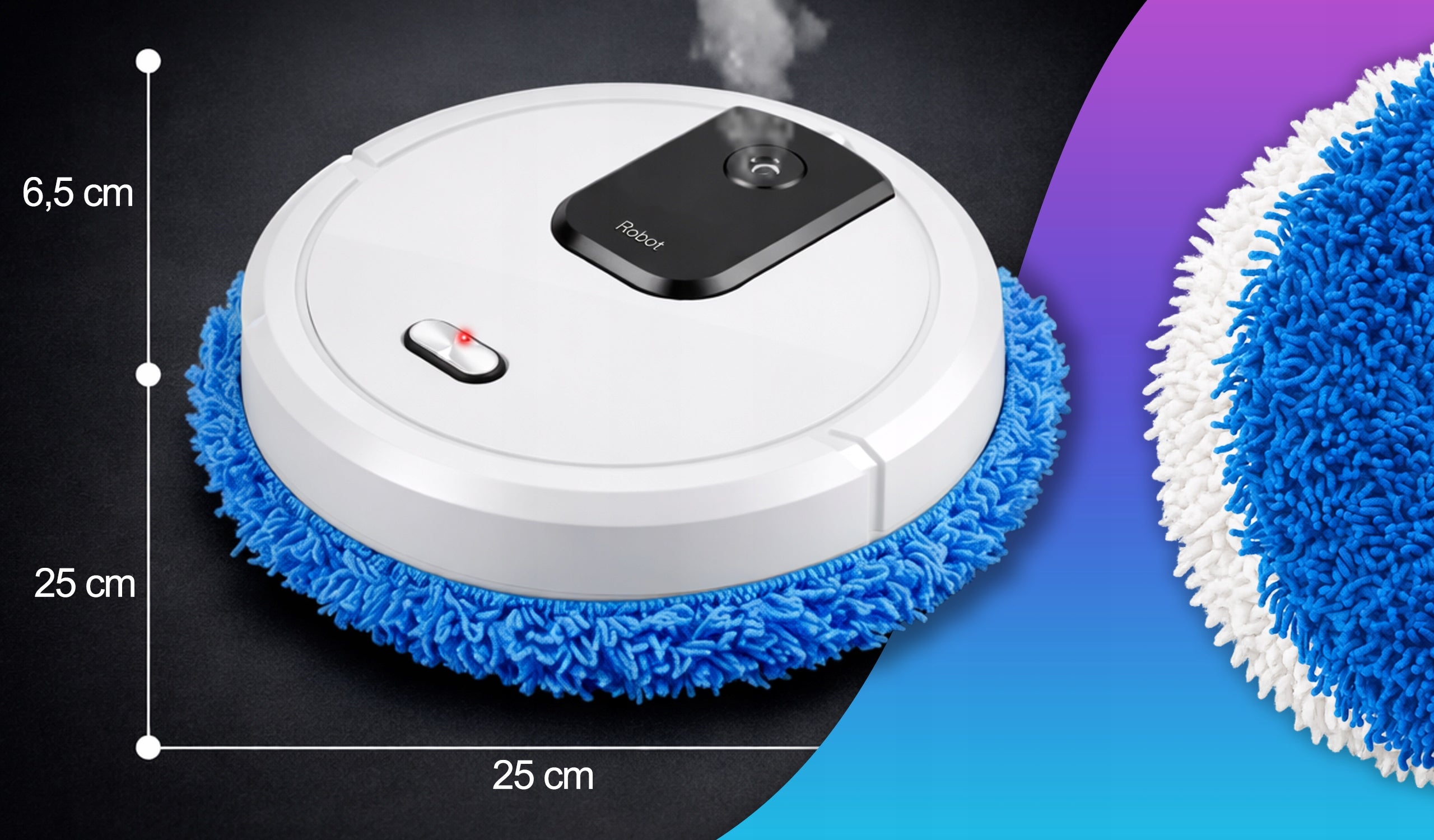 MOP CLEANING ROBOT MOPPING ROBOT WET/DRY + HUMIDIFICATION Brand no brand