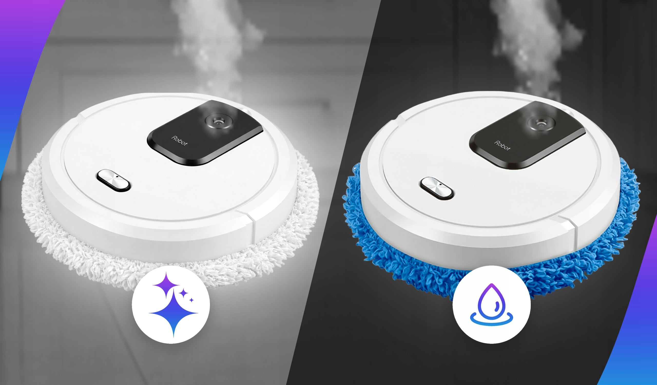 MOP CLEANING ROBOT MOPPING ROBOT WET/DRY + HUMIDIFICATION Dust container volume 0 l