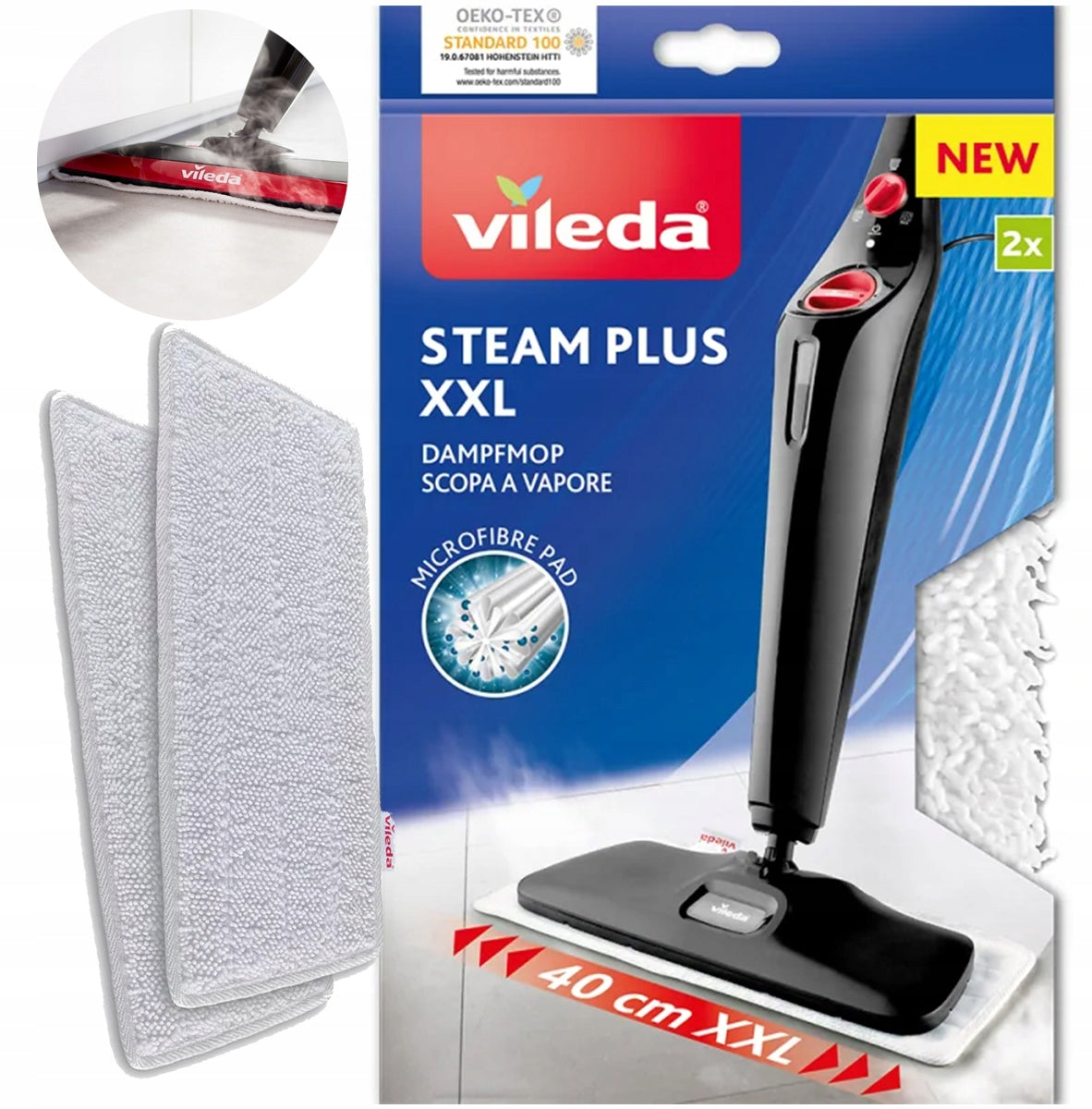 MOP COVER VILEDA STEAM PLUS XXL 2 PIECES