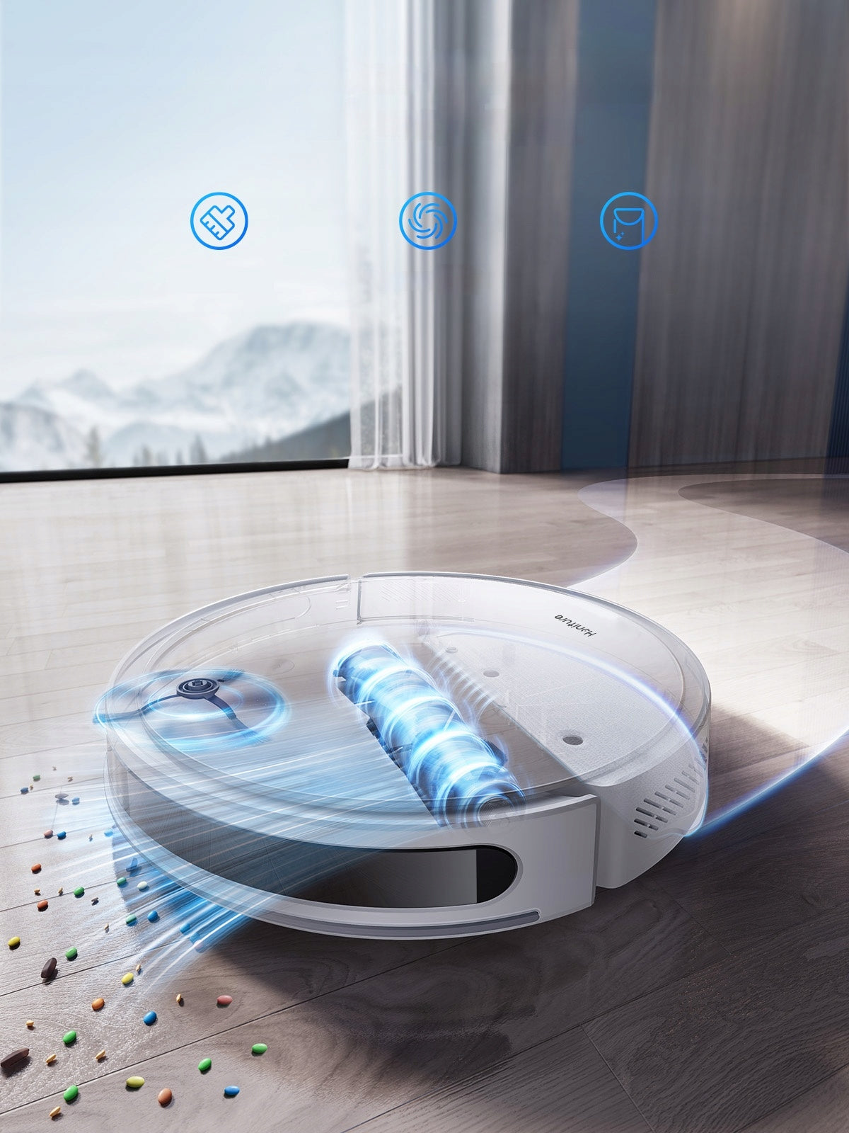 MOPPING ROBOT 3IN1 VACUUMING MOPPING SWEEPING 5KPA 2600MAH Packaging status original