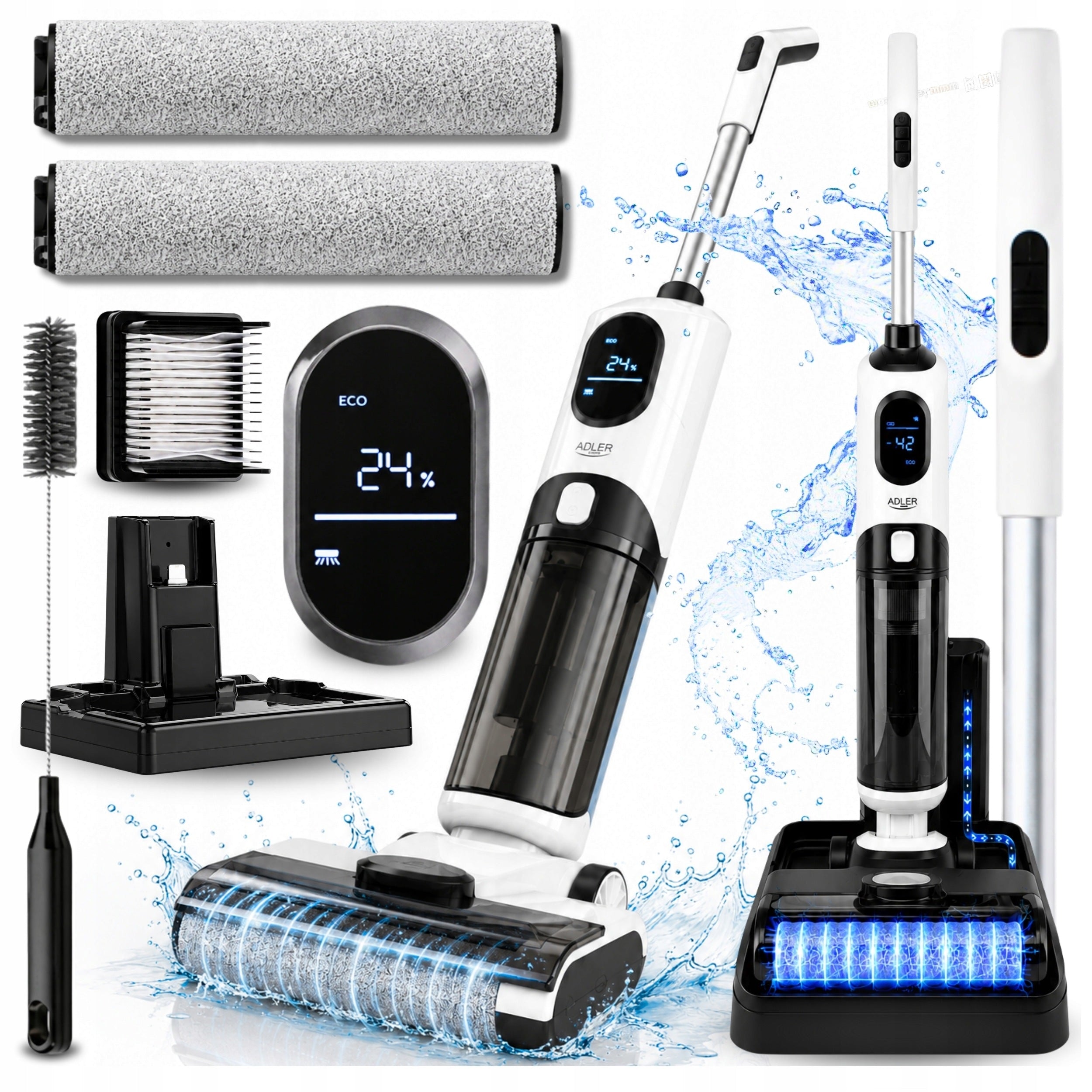 MOPPING VACUUM CLEANER WASHING VERTICAL CORDLESS SELF-CLEANING SET 6IN1