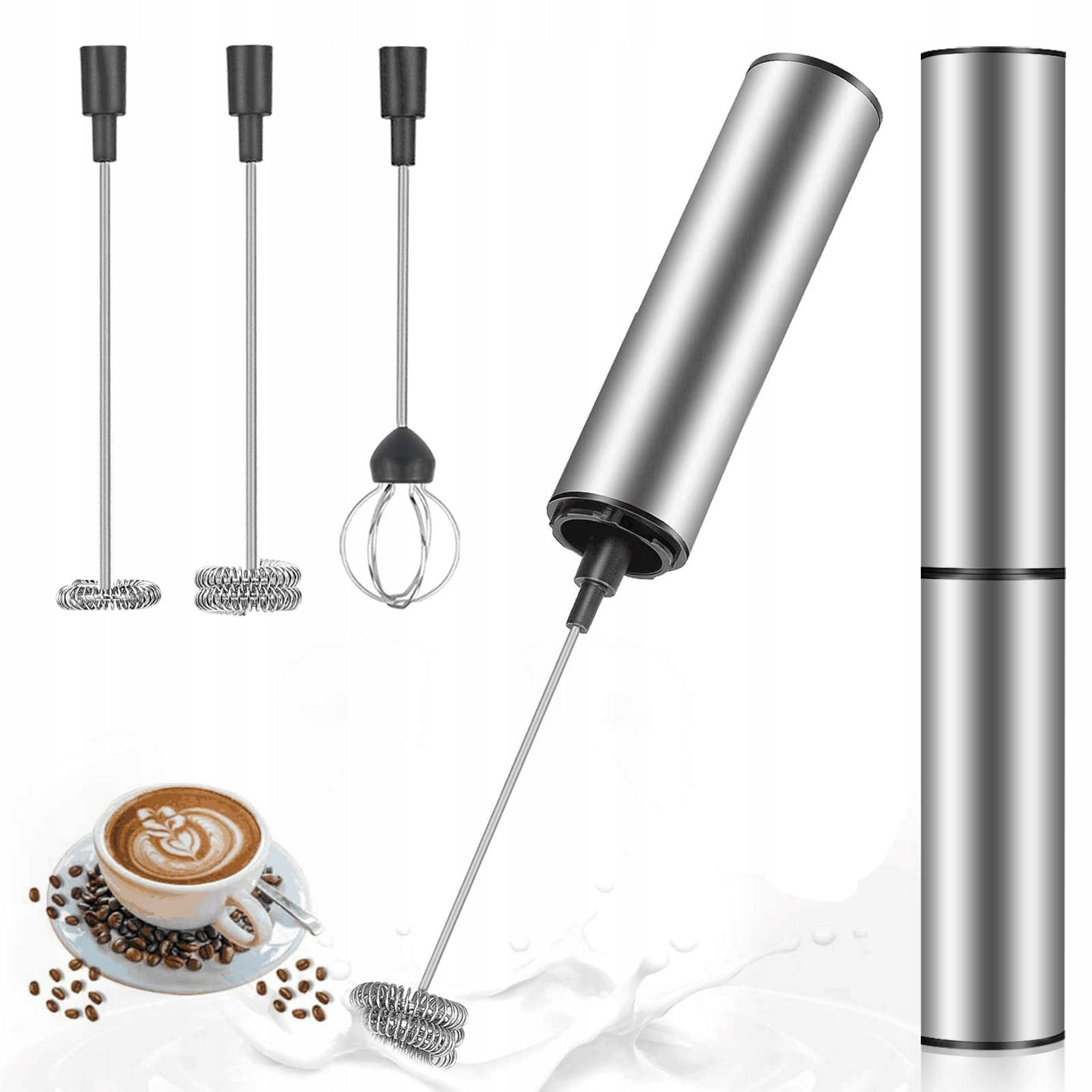 MOSUO Electric Milk Foamer USB Mini Steel Coffee Mixer