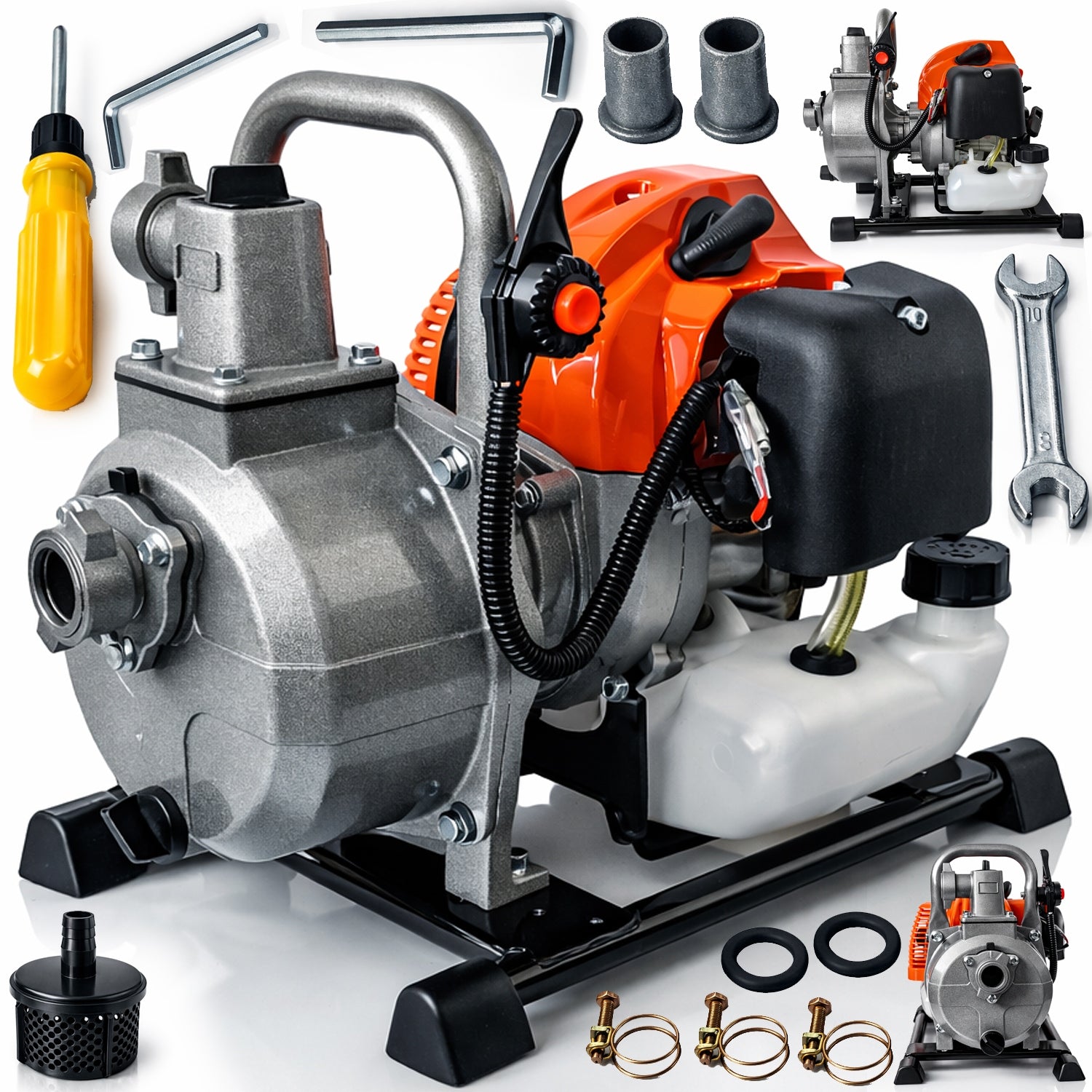 MOTO PUMP COMBUSTION PUMP EFFICIENT EASY SUCTION INTO WATER 350L/MIN 1" 5,2km