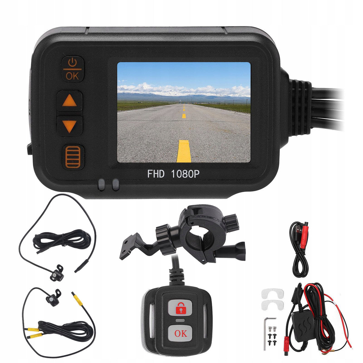 MOTORCYCLE 2-INCH DRIVING RECORDER Packaging status original