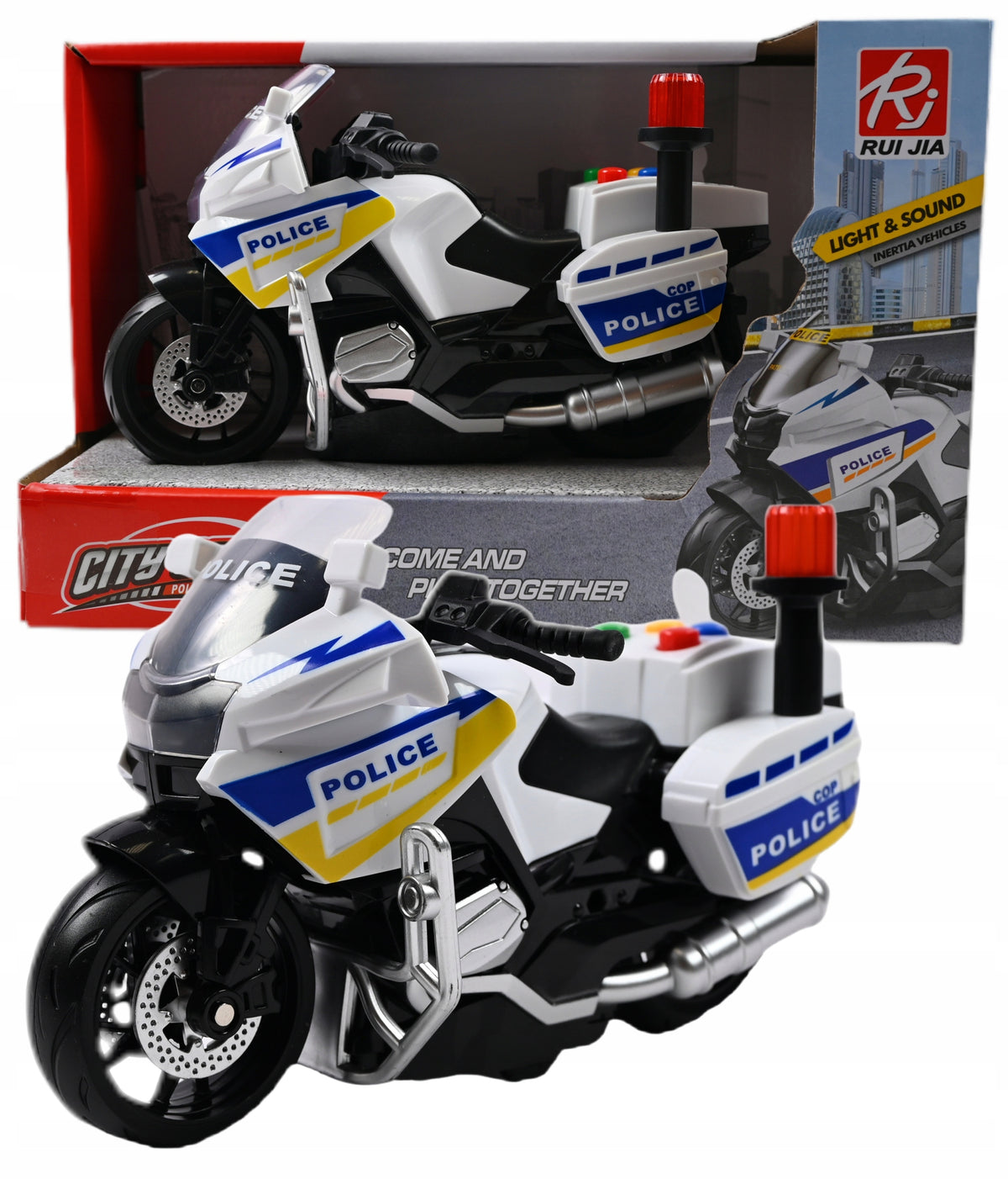 MOTORCYCLE POLICE LIGHT SOUND MOTOR POLICE OFFICER BATTERY OPERATED