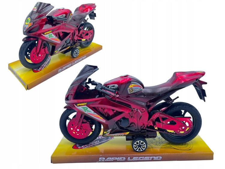 MOTORCYCLE WITH DRIVE LARGE RACER Packaging status original