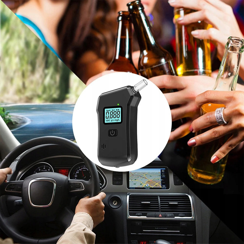MOUTHPIECES Digital BREATHALYZER PROFESSIONAL ALCOHOL TESTER LED DISPLAY Packaging status original