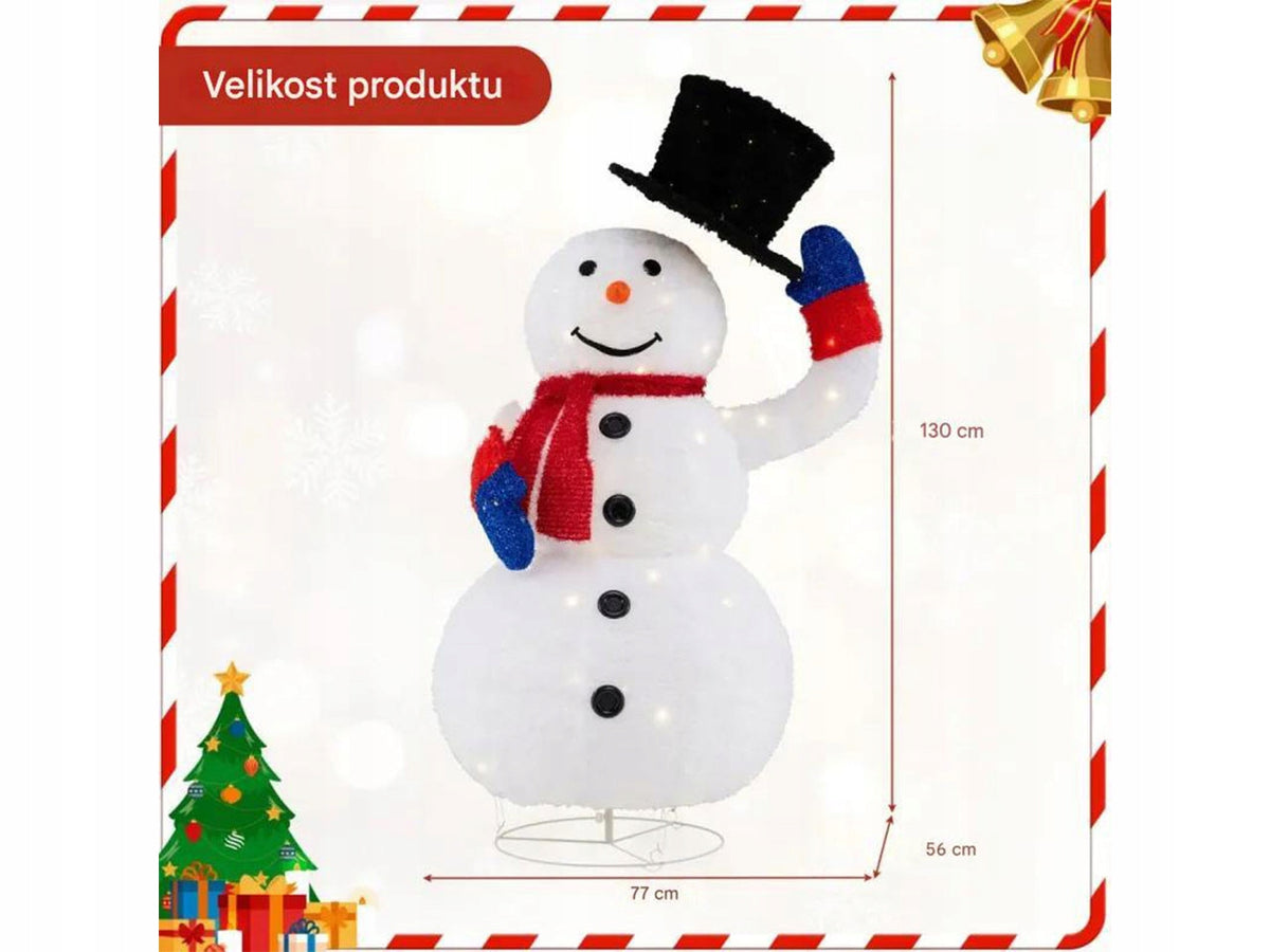 MOVING CHRISTMAS DECORATION LED SNOWMAN 120 LED LIGHTS Manufacturer code CM24717DE