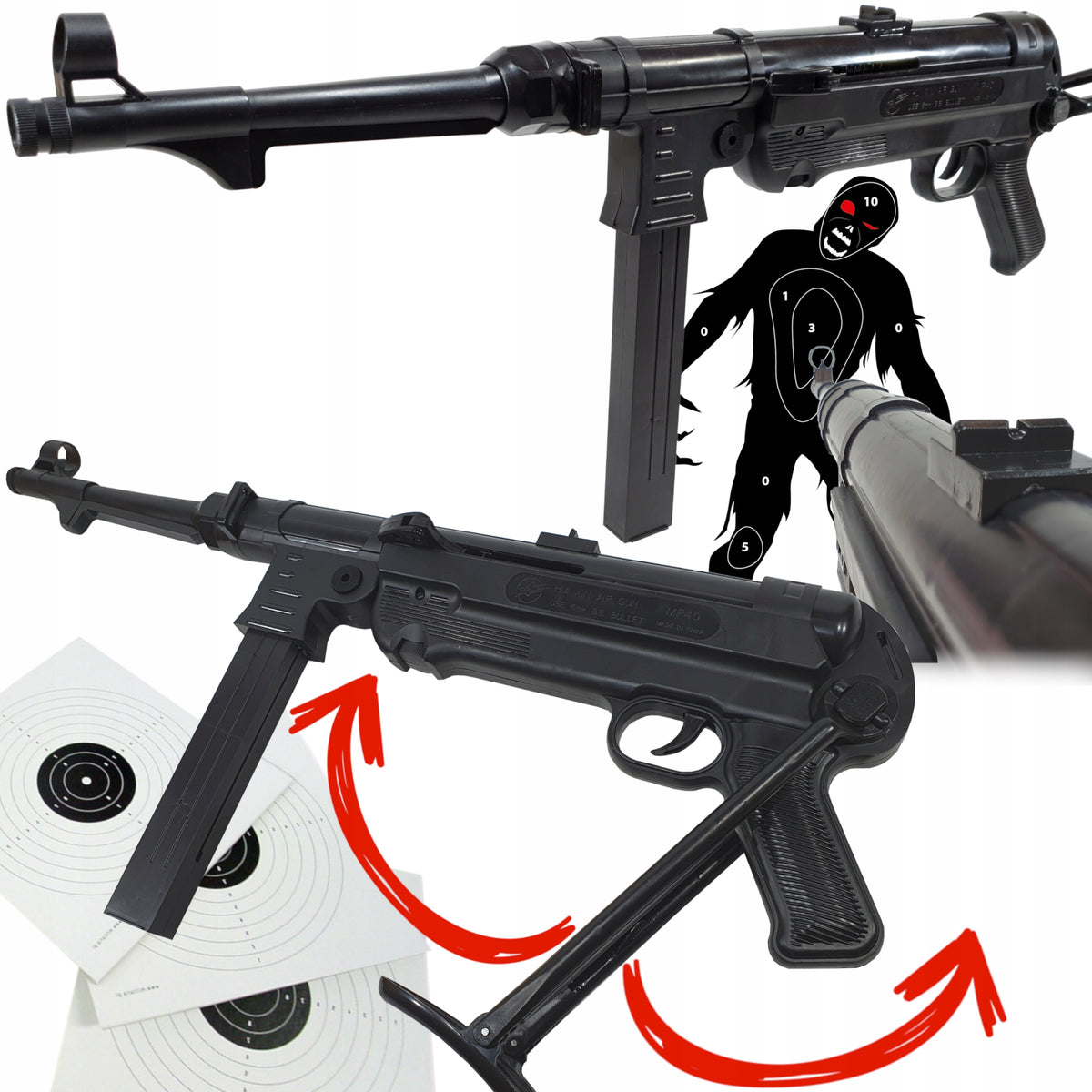 MP-40 SCHMEISSER RIFLE FOR BALLS MACHINE GUN SNIPER REPLICA ASG