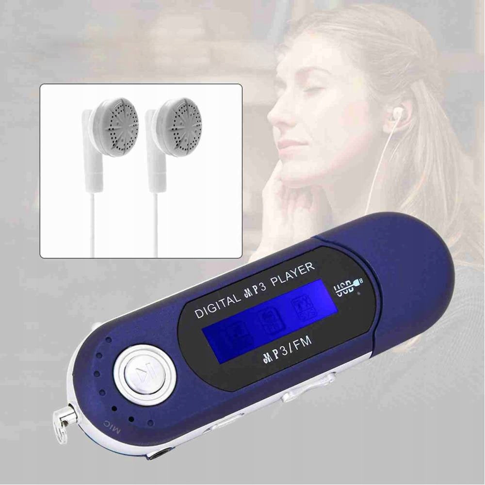 MP3 PLAYER USB FLASH DRIVE BLUE Brand no brand