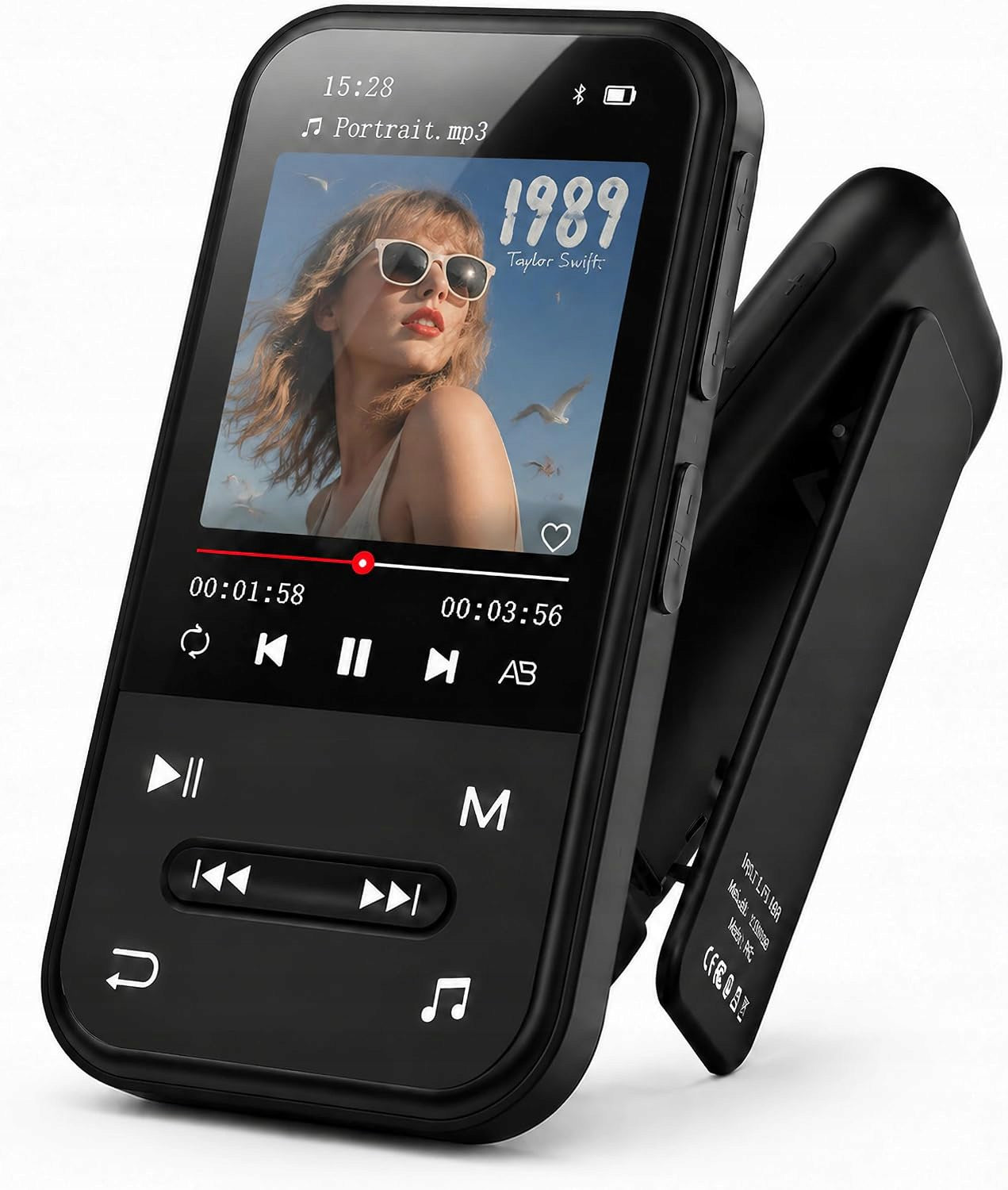 MP4 MP3 PLAYER BLUETOOTH HiFi 32GB + FM RADIO + VOICE RECORDER + PEDOMETER Manufacturer code PL-M11