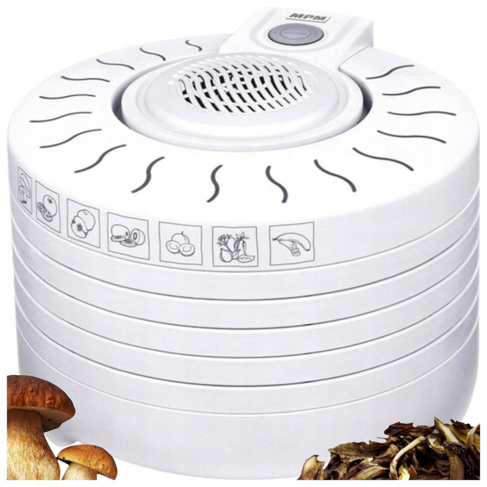 MPM MSG-01 COMPACT FOOD DRYER FOR MUSHROOMS 5 TRAYS DIAMETER 28 CM EAN (GTIN) 7073314055663