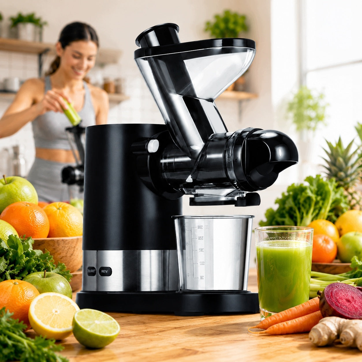 MPM MSO-17 SLOW SPEED KITCHEN JUICER FOR VEGETABLE FRUIT JUICES FOR HOME