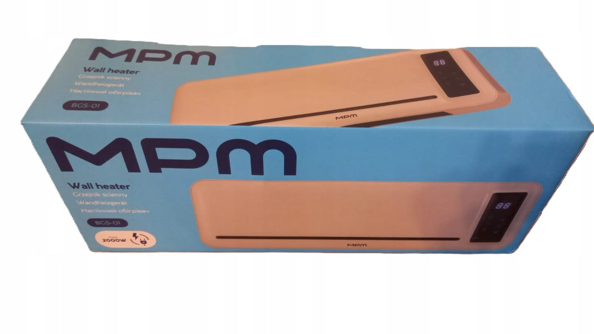MPM wall heater with fan function, cream, 2000W