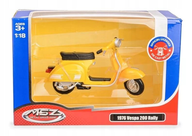 MSZ 1:18 1976 VESPA 200 RALLY YELLOW 3211 Manufacturer code 5905422133211
