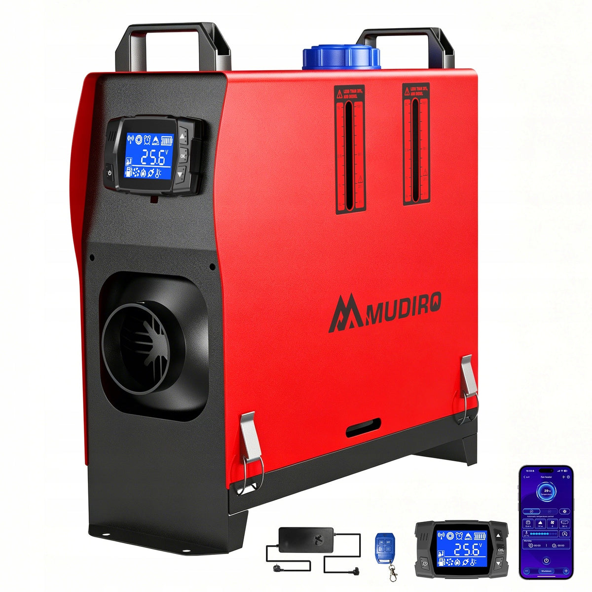 MUDIRO Ogrzewanie Postojowe 8KW Webasto 12V 24V 230V APP Pilot LCD