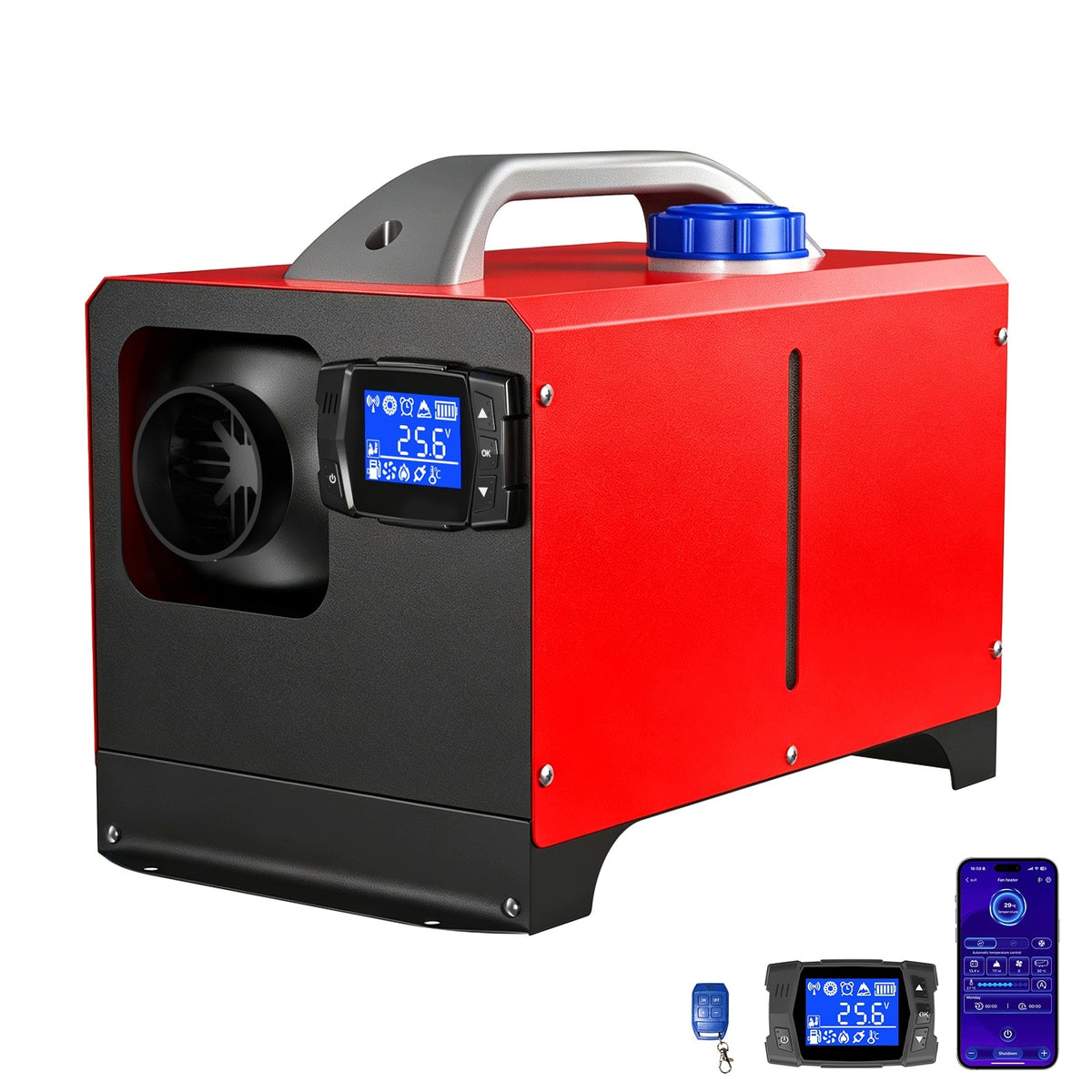 MUDIRO Ogrzewanie Postojowe 8KW Webasto 12V 24V do Kampera APP Pilot LCD