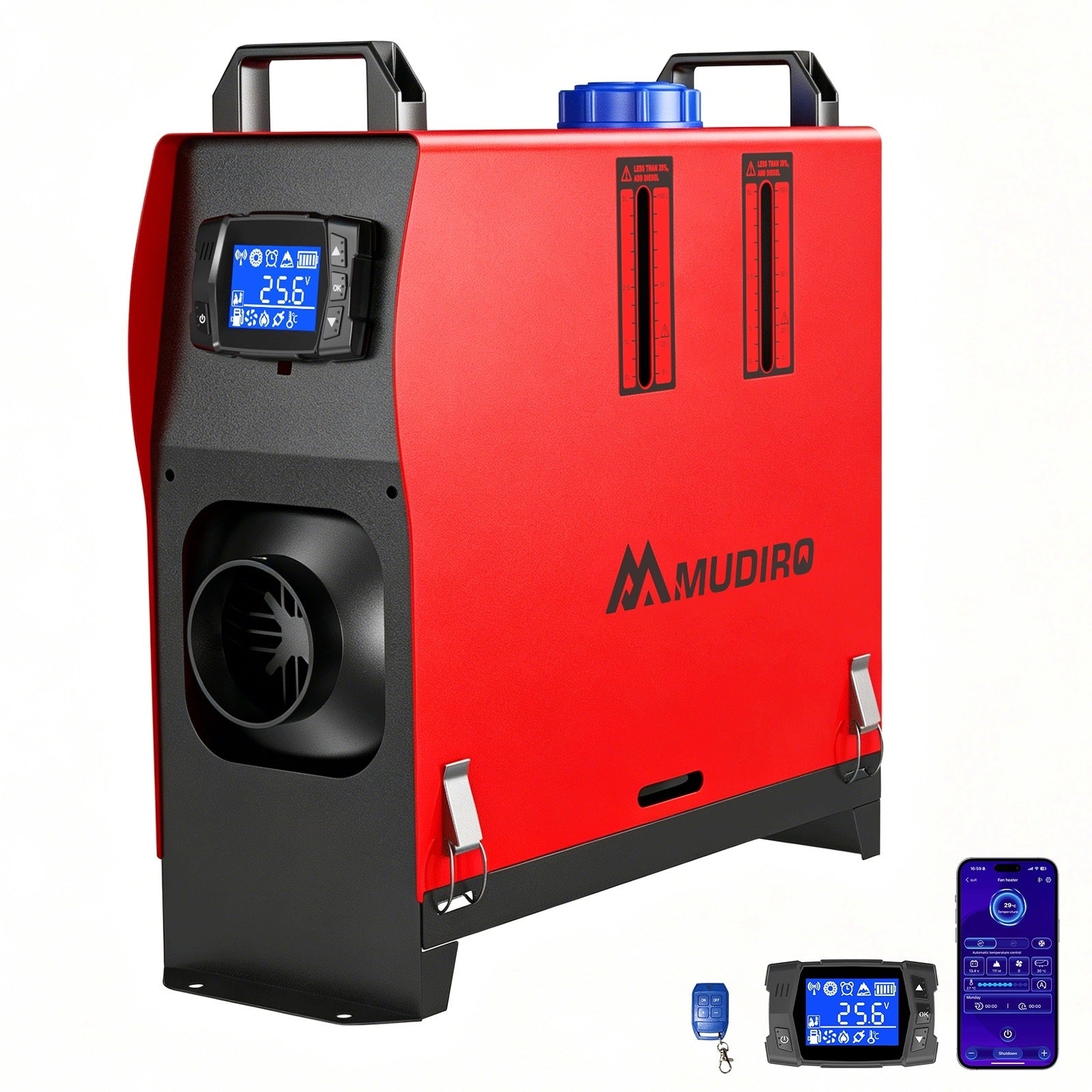 MUDIRO Ogrzewanie Postojowe 8KW Webasto 12V 24V do Kampera APP Pilot LCD