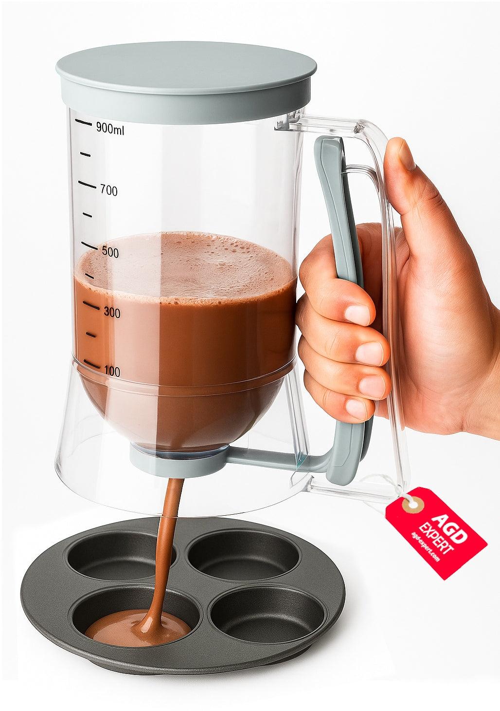 MUFFIN PANCAKE CAKE DISPENSER | AMBITION FERN 900ML | ASSORTED COLOURS Manufacturer code 194735107872