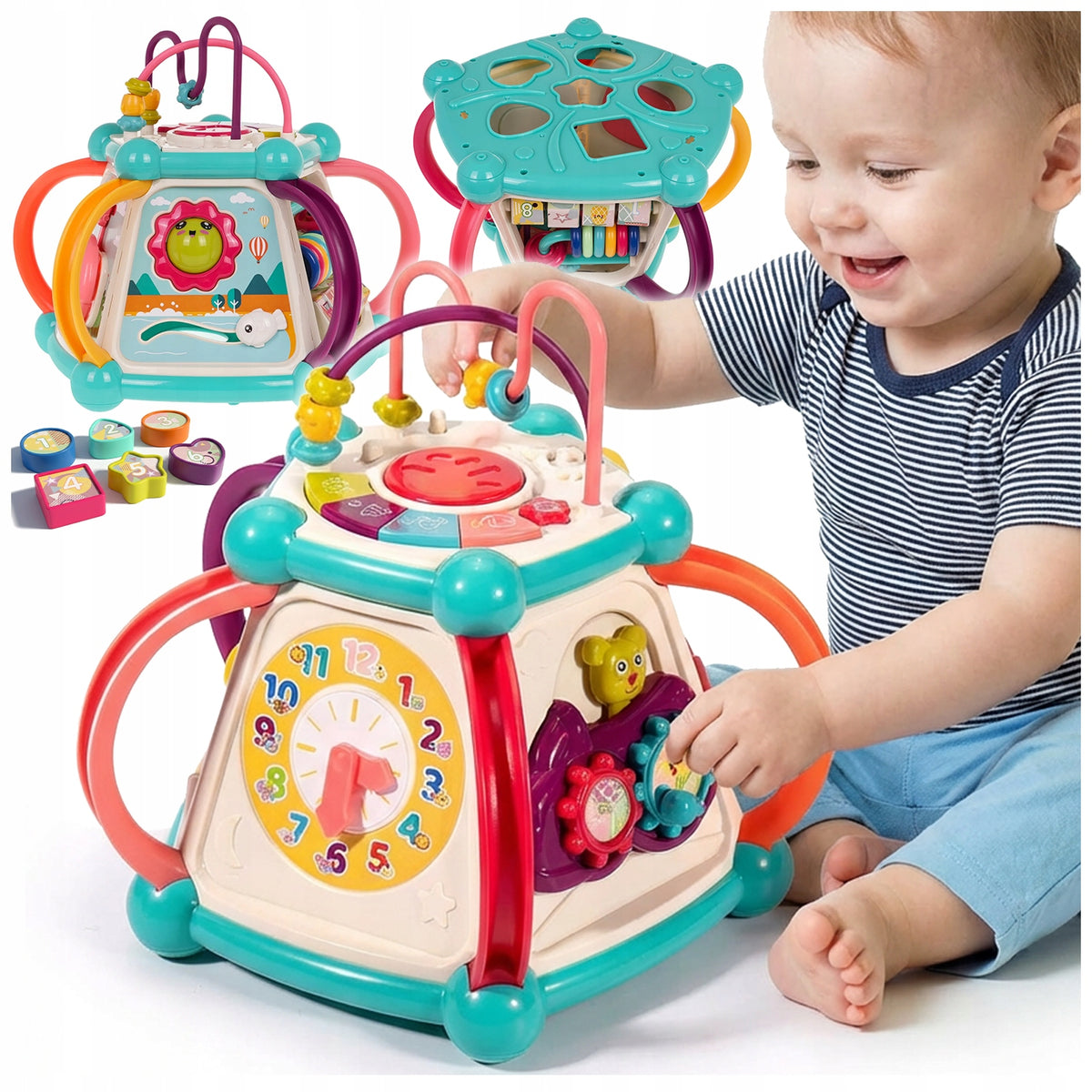 MULTI CUBE EDUCATIONAL INTERACTIVE PLAY CUBE SORTER LARGE TOY