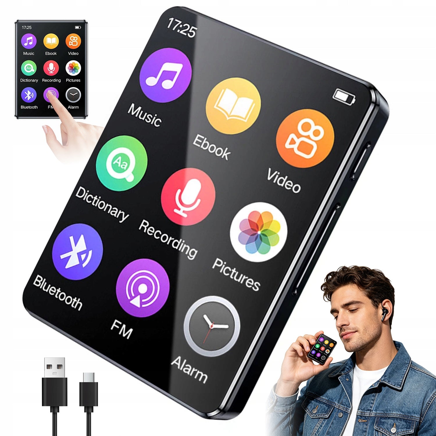 MULTI-FUNCTION MP3 MP4 PLAYER TOUCHABLE VIDEO PLAYBACK RADIO FM