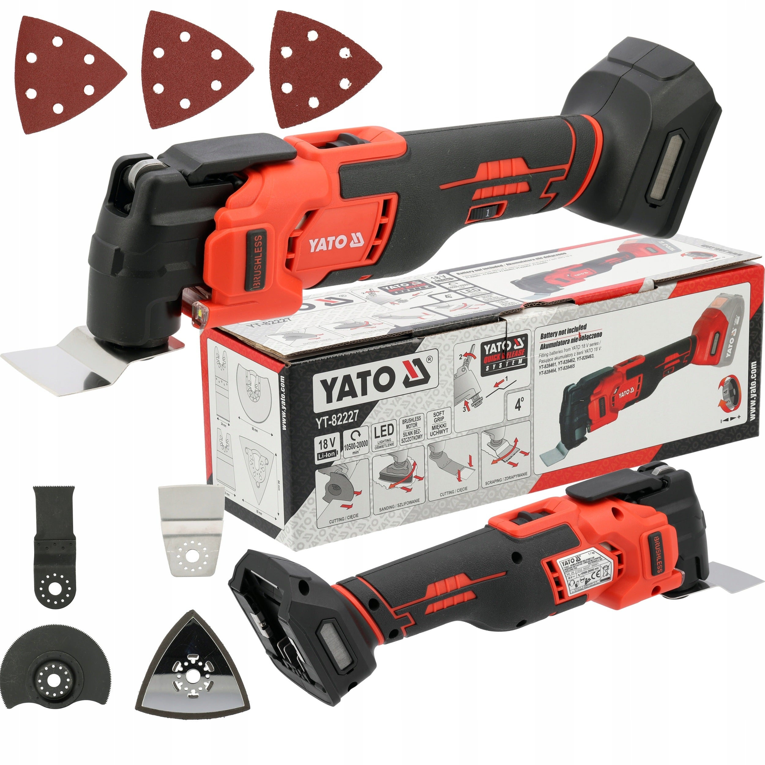 MULTI TOOL MULTIFUNCTION 18V MOTOR BRUSHLESS BODY WITHOUT BATTERY