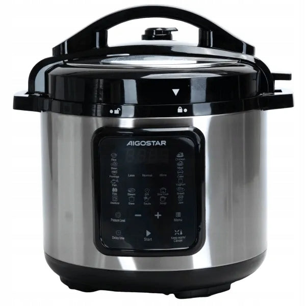 MULTICOOKER PRESSURE COOKER STEAMER 6L 18 PROGRAMS LCD TIMER 1000W
