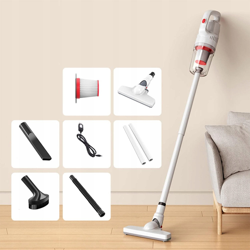 MULTIFUNCTION CORDLESS HANDHELD VACUUM CLEANER QUIET 2 X BATTERIES 500ML HEPA Packaging status original