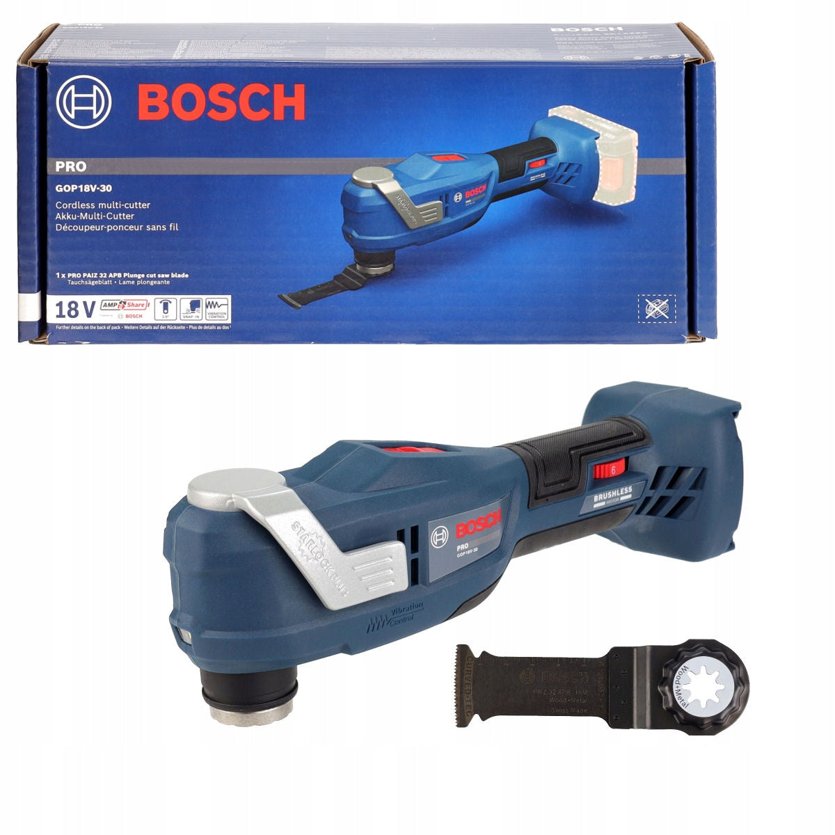 MULTIFUNCTION TOOL GOP 18V-30 BOSCH BODY