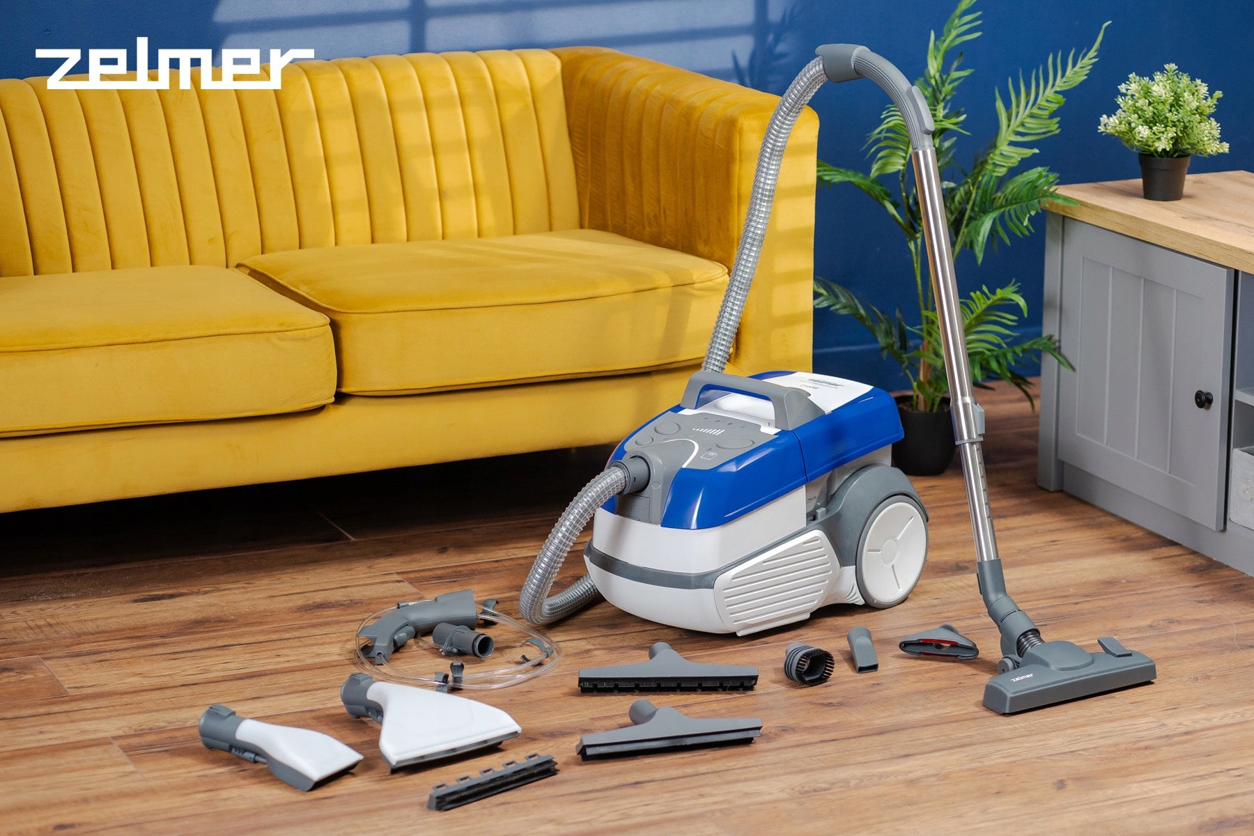MULTIFUNCTION VACUUM CLEANER ZELMER CARPET WASHING UPHOLSTERY COUCHES 2100W Packaging status original