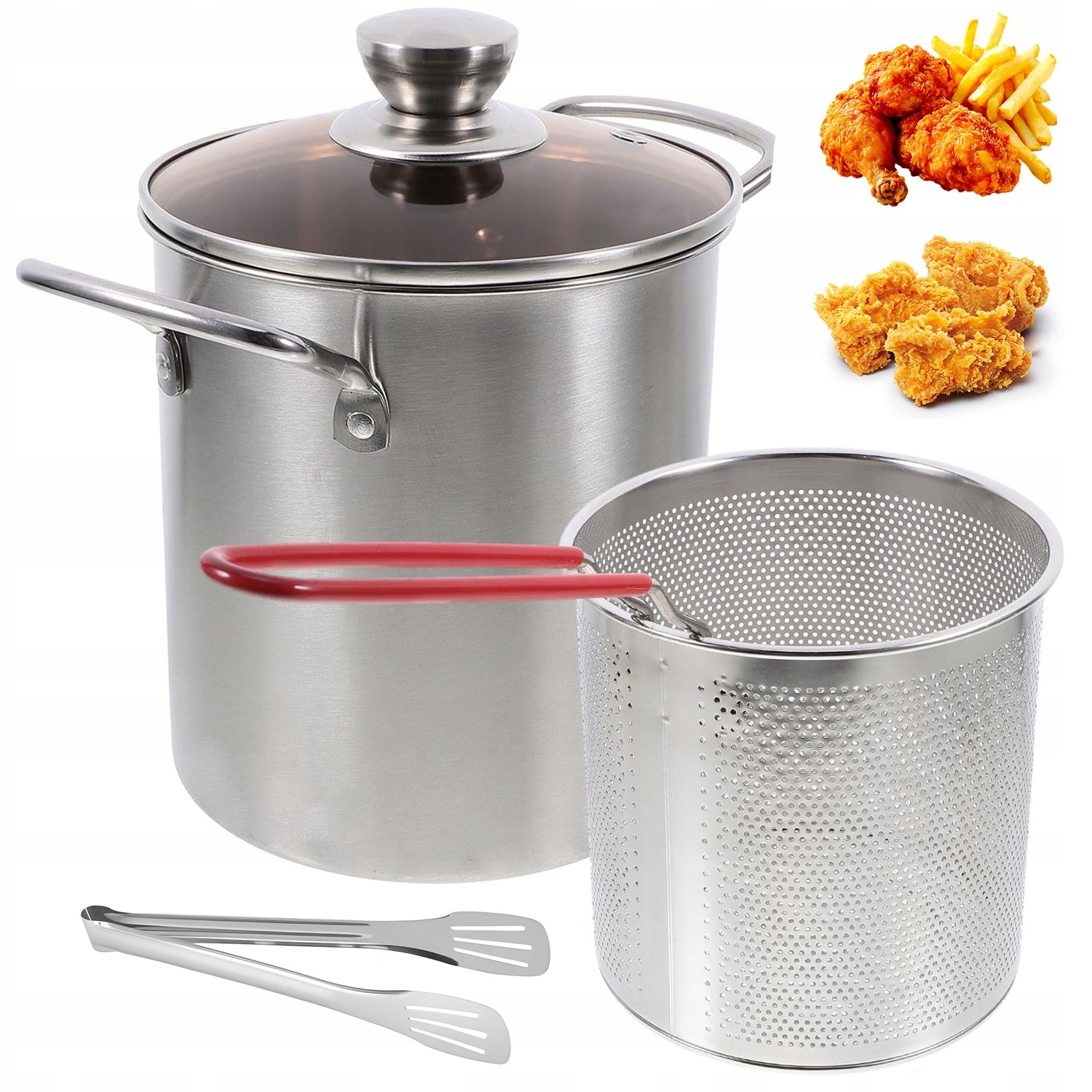 MULTIFUNCTIONAL AIR FRYER WITH BASKET STAINLESS STEEL 3L HIGH QUALITY