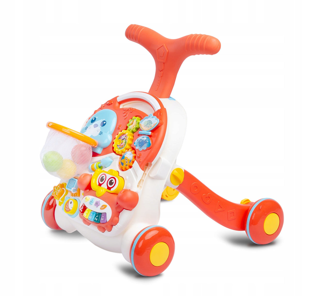 MULTIFUNCTIONAL BABY WALKER EDUCATIONAL PUSHER 2IN1 RIDE-ON TABLE