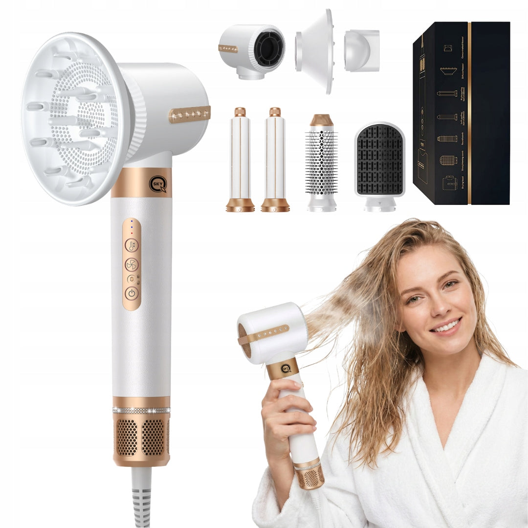 MULTIFUNCTIONAL HAIR STYLING DRYER 7IN1 IONIZATION REGULATION 1400W Manufacturer code EDJ G10