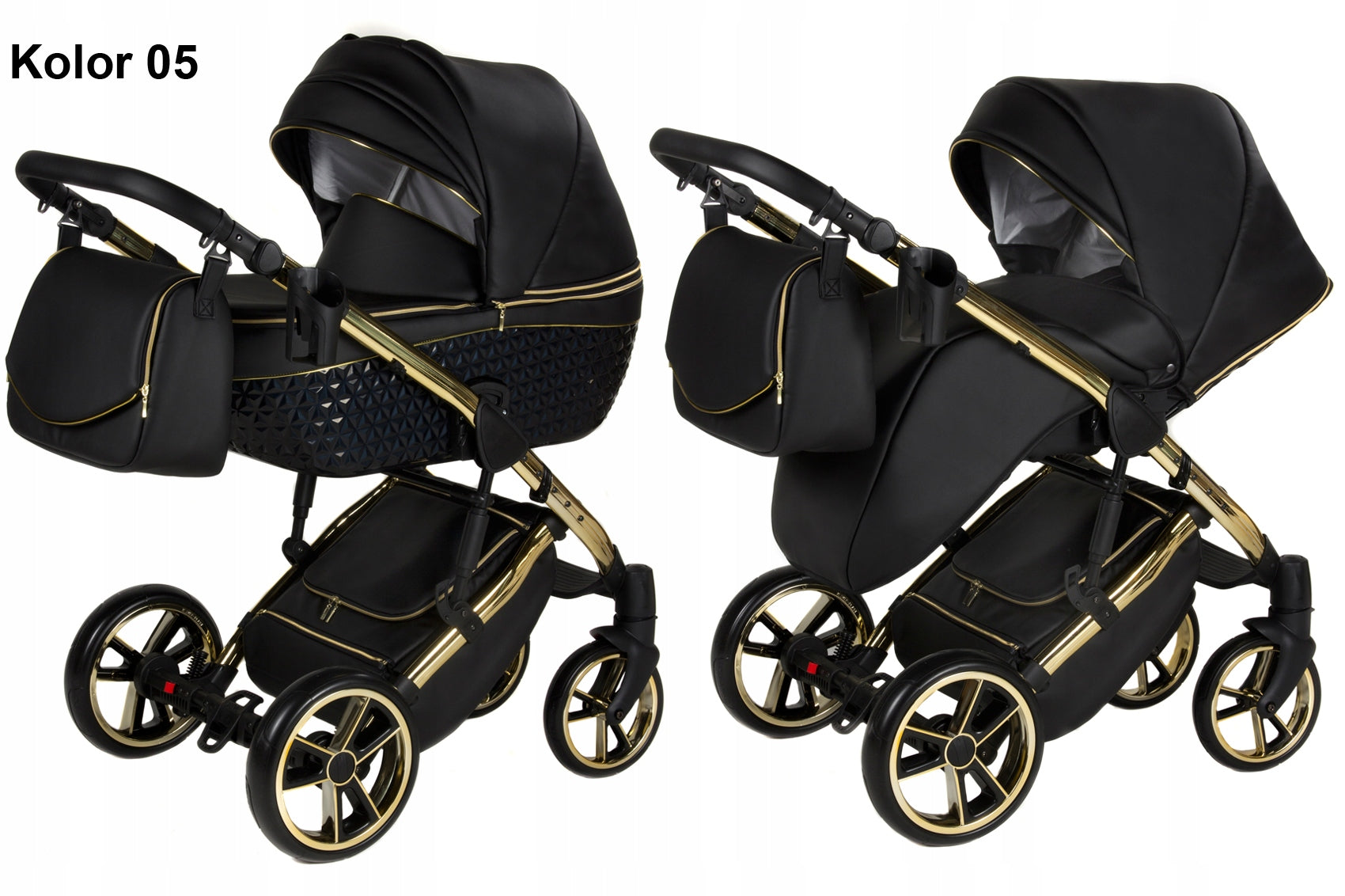 MULTIFUNCTIONAL STROLLER 3IN1 YUKON GT GOLD CAR SEAT AVIONAUT COSMO Brand Didibaby